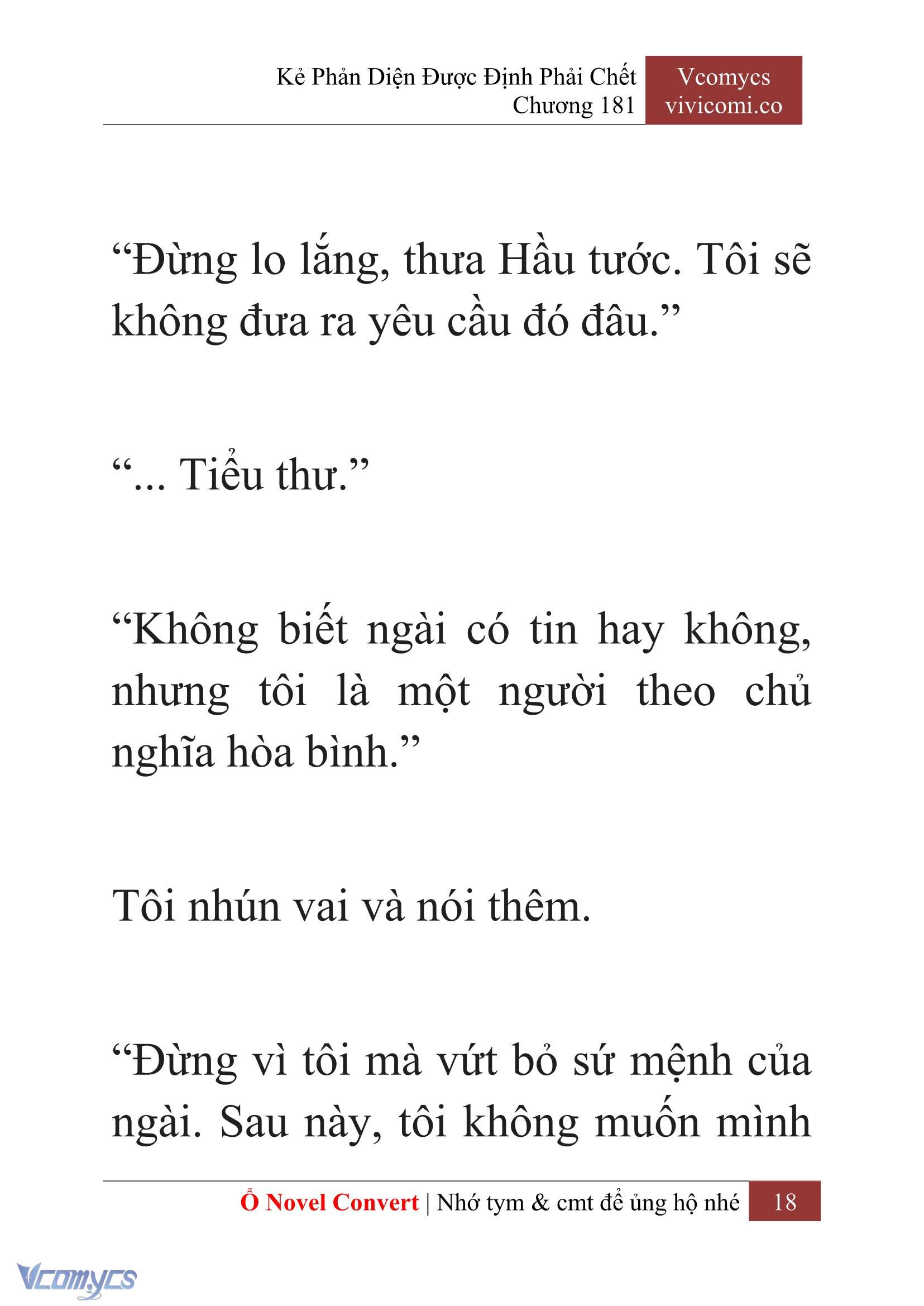 [Novel] Kẻ Phản Diện Được Định Phải Chết Chap 181 - Trang 2