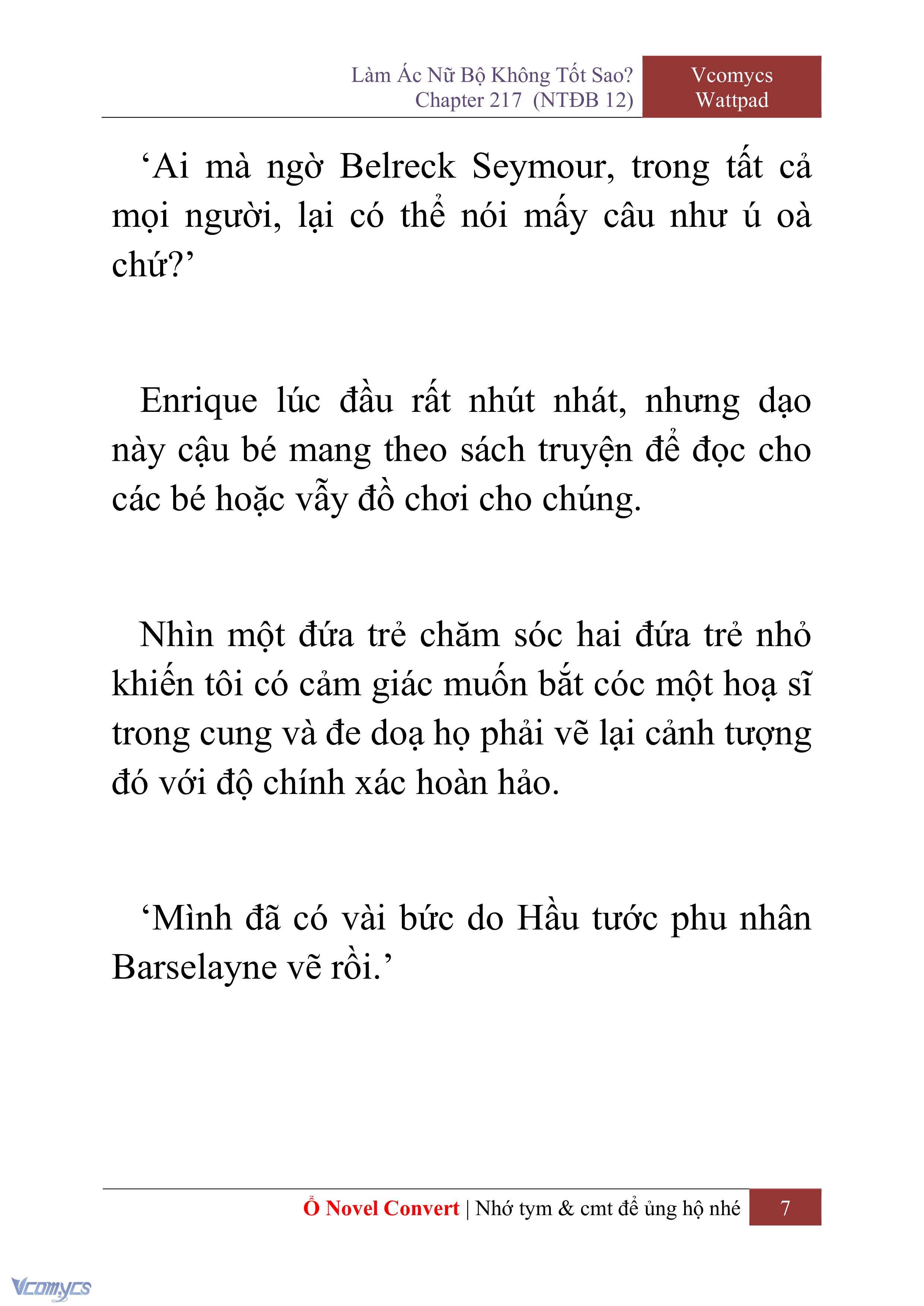 [Novel] Làm Ác Nữ Bộ Không Tốt Sao? Chap 217 - Trang 2