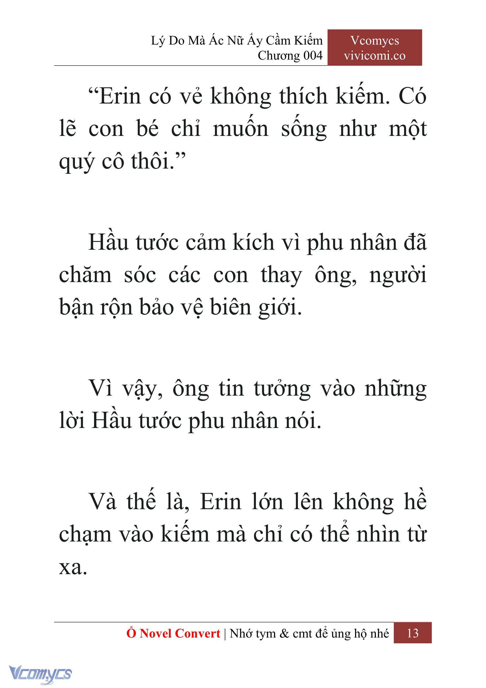 [Novel] Lý Do Mà Ác Nữ Ấy Cầm Kiếm Chap 4 - Next Chap 5