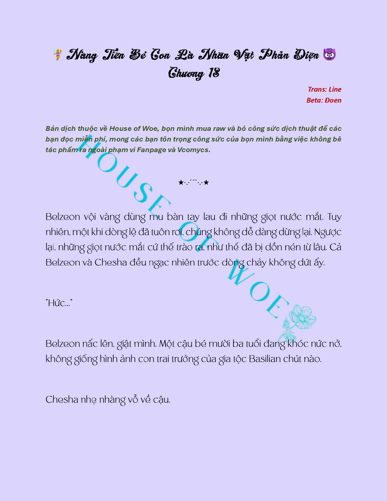 [NOVEL] NÀNG TIÊN BÉ CON LÀ NHÂN VẬT PHẢN DIỆN Chap 18 - Trang 2