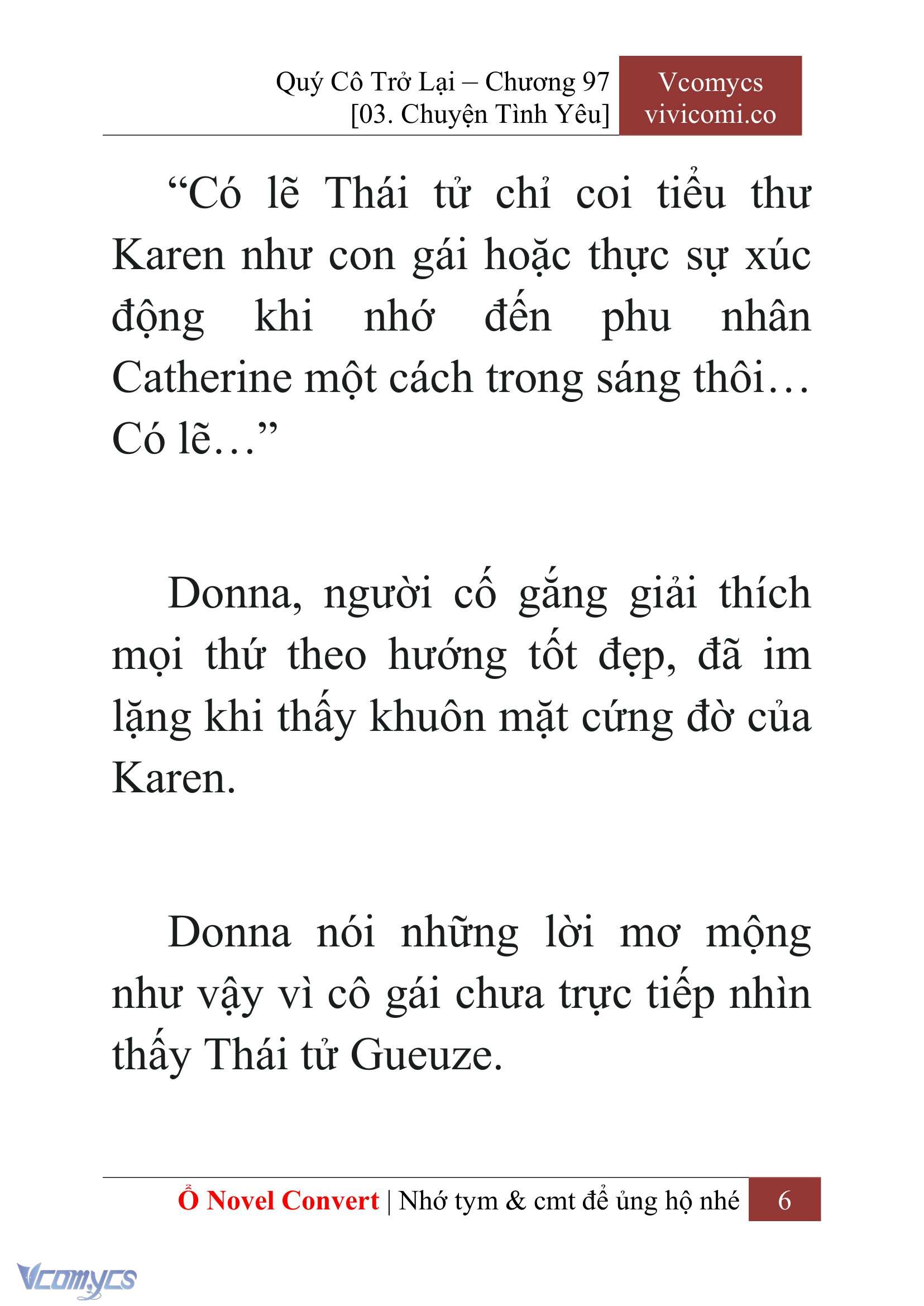 [Novel] Quý Cô Trở Lại Chap 97 - Trang 2
