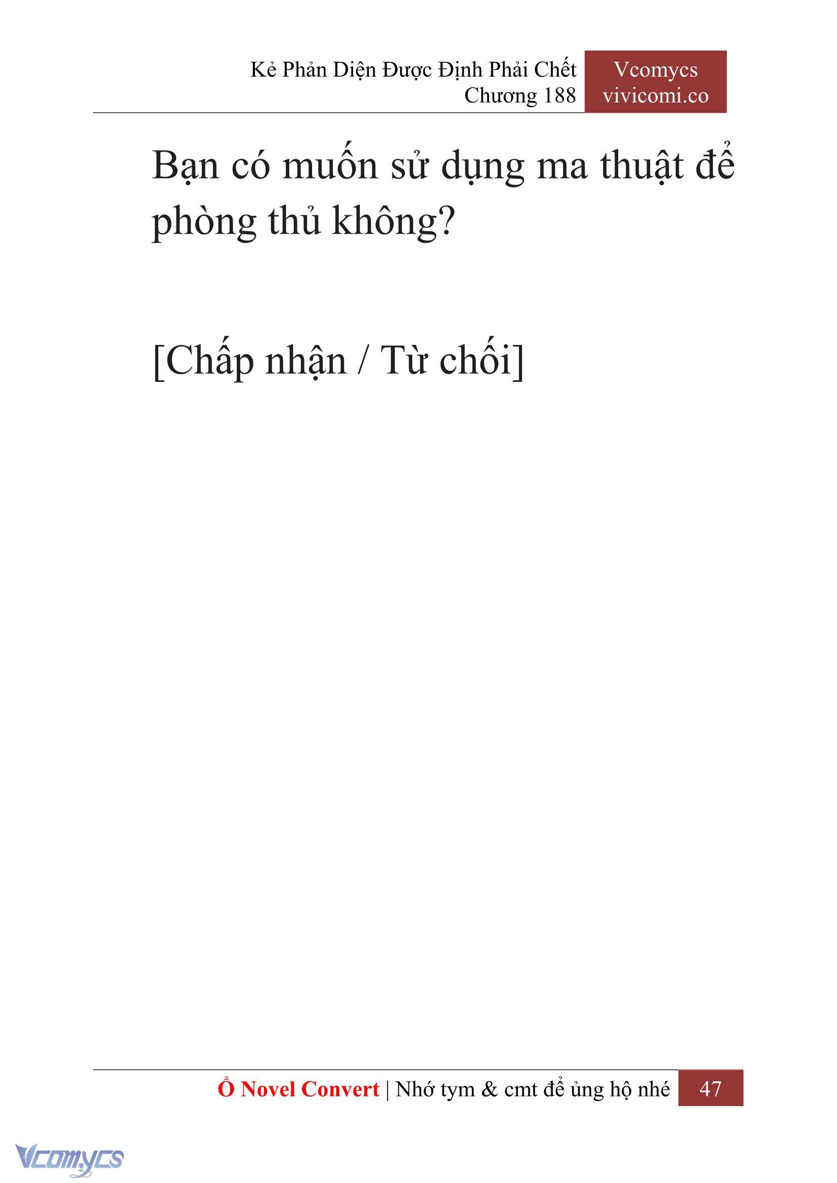 [Novel] Kẻ Phản Diện Được Định Phải Chết Chap 188 - Trang 2