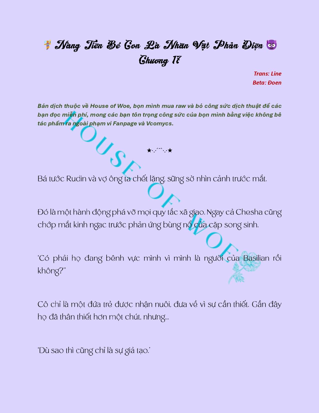 [NOVEL] NÀNG TIÊN BÉ CON LÀ NHÂN VẬT PHẢN DIỆN Chap 17 - Trang 2