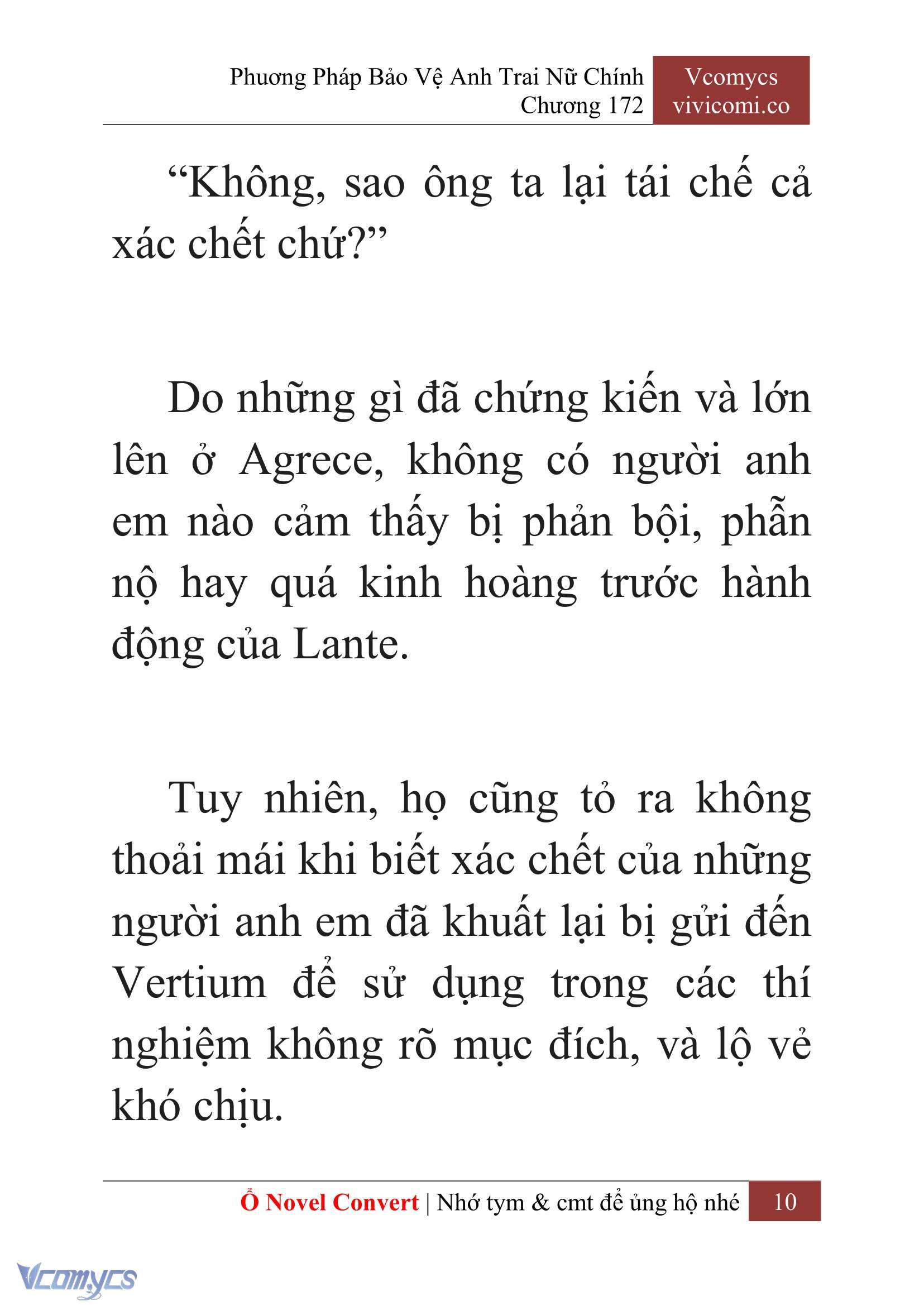 [Novel] Phương Pháp Bảo Vệ Anh Trai Nữ Chính Chap 172 - Trang 2