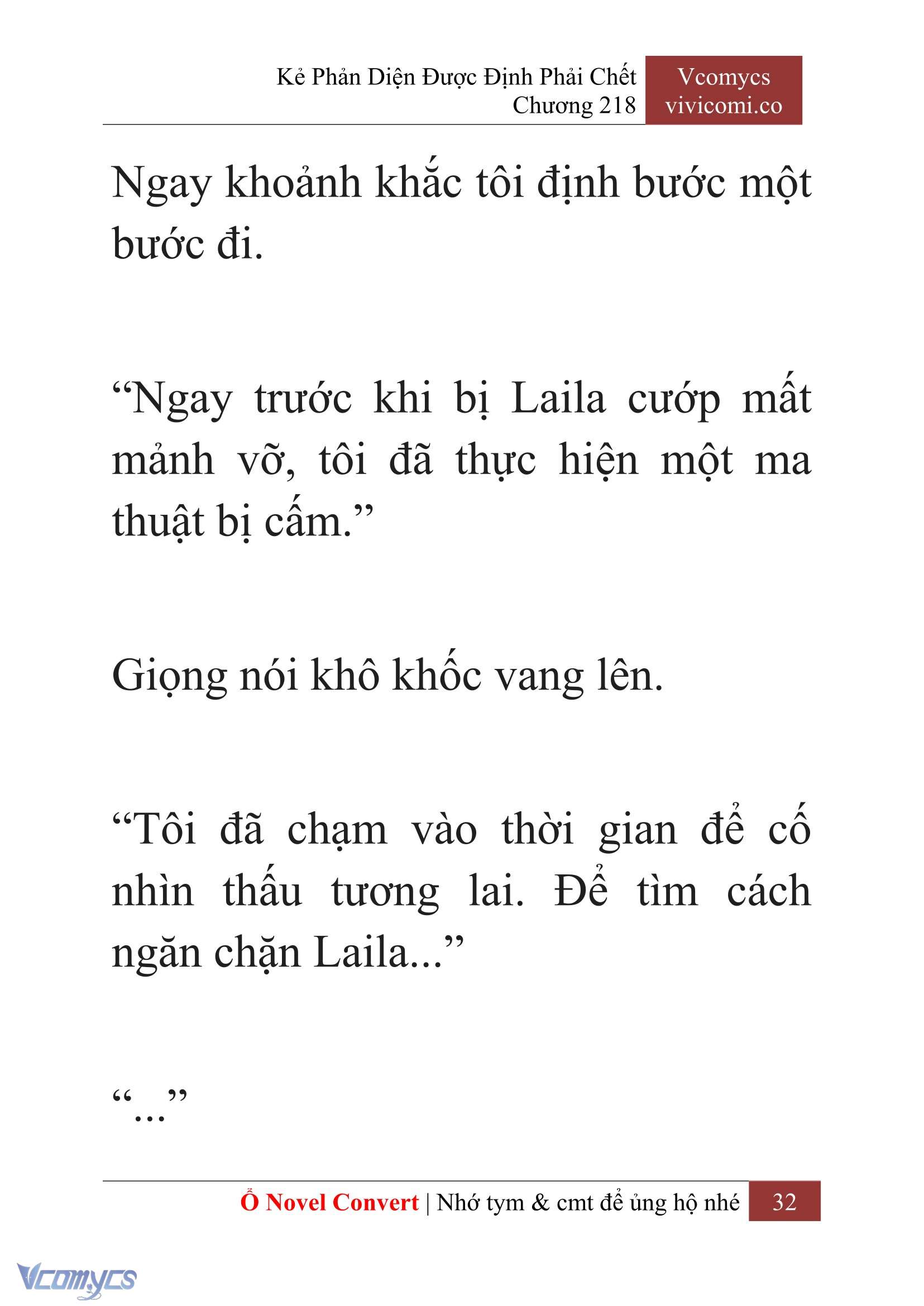 [Novel] Kẻ Phản Diện Được Định Phải Chết Chap 218 - Next Chap 219