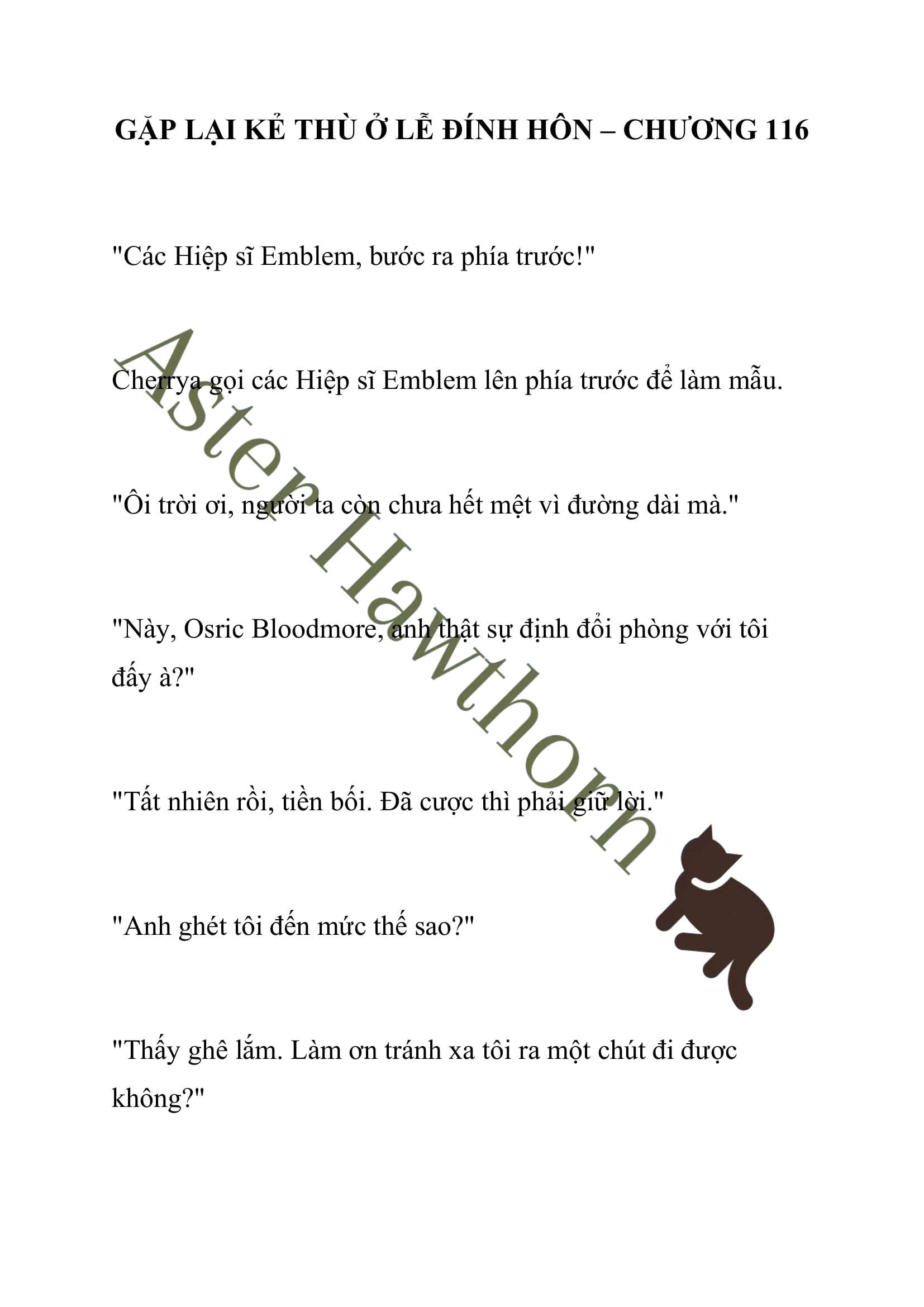 [NOVEL] Gặp Lại Kẻ Thù Ở Lễ Đính Hôn Chap 116 - Trang 2