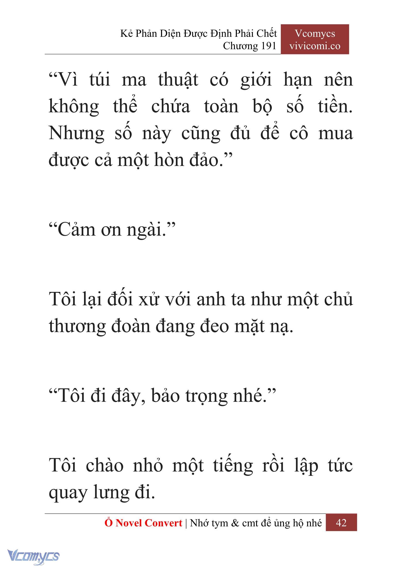 [Novel] Kẻ Phản Diện Được Định Phải Chết Chap 191 - Trang 2