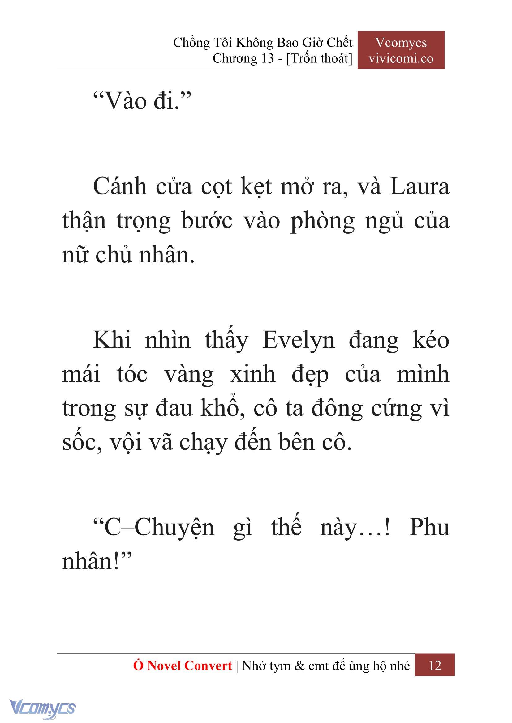 [Novel] Chồng Tôi Không Bao Giờ Chết Chap 13 - Trang 2
