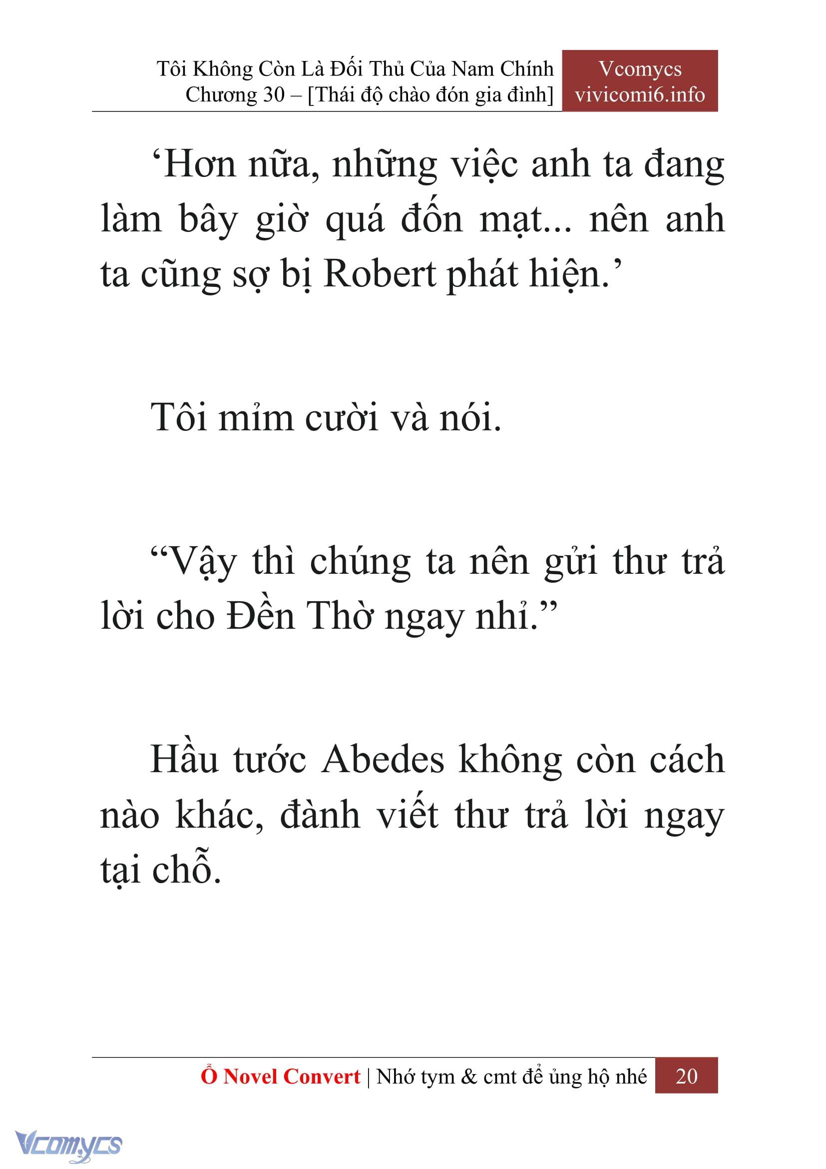 [Novel] Tôi Không Còn Là Đối Thủ Của Nam Chính Chap 30 - Trang 2