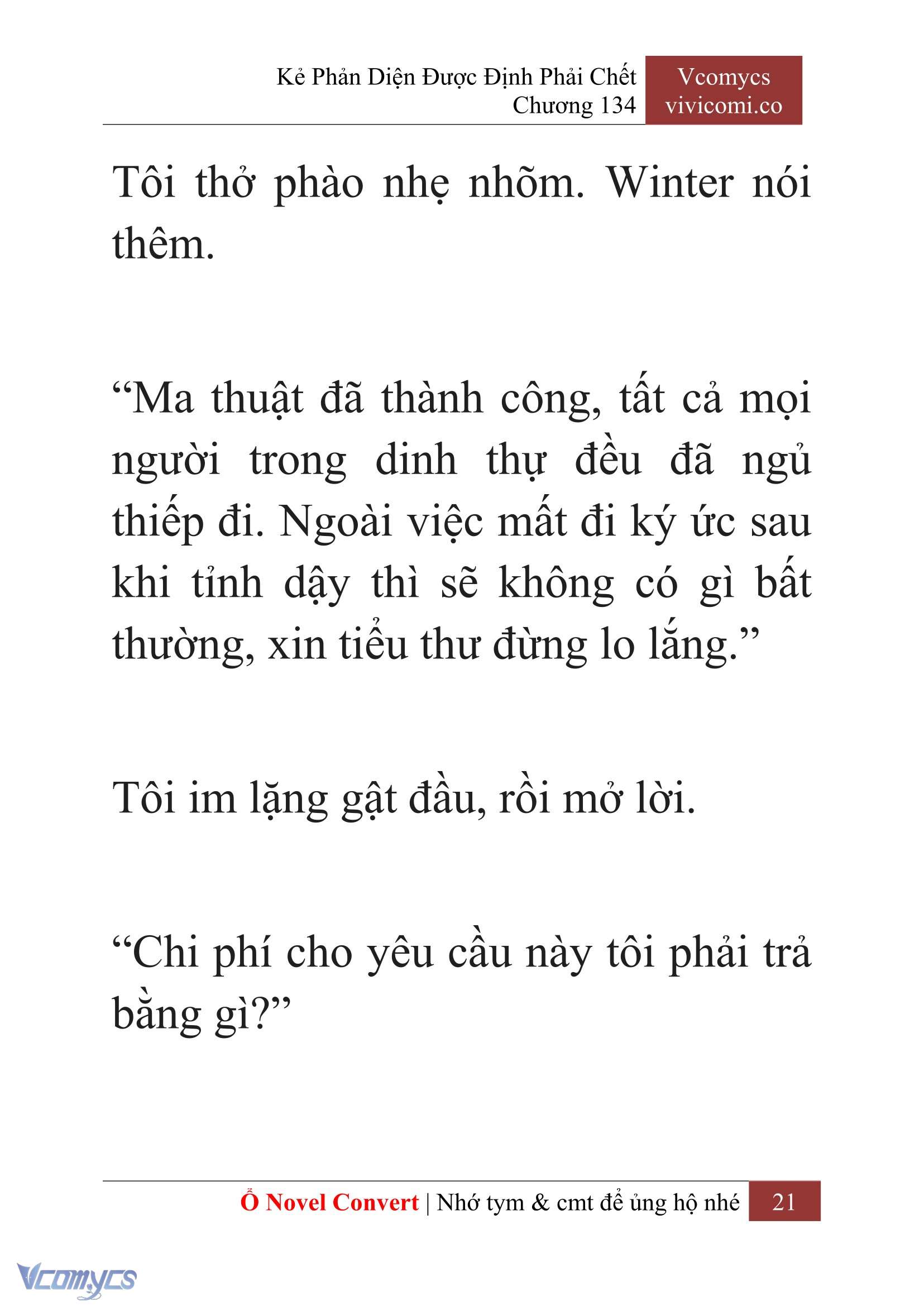 [Novel] Kẻ Phản Diện Được Định Phải Chết Chap 134 - Trang 2