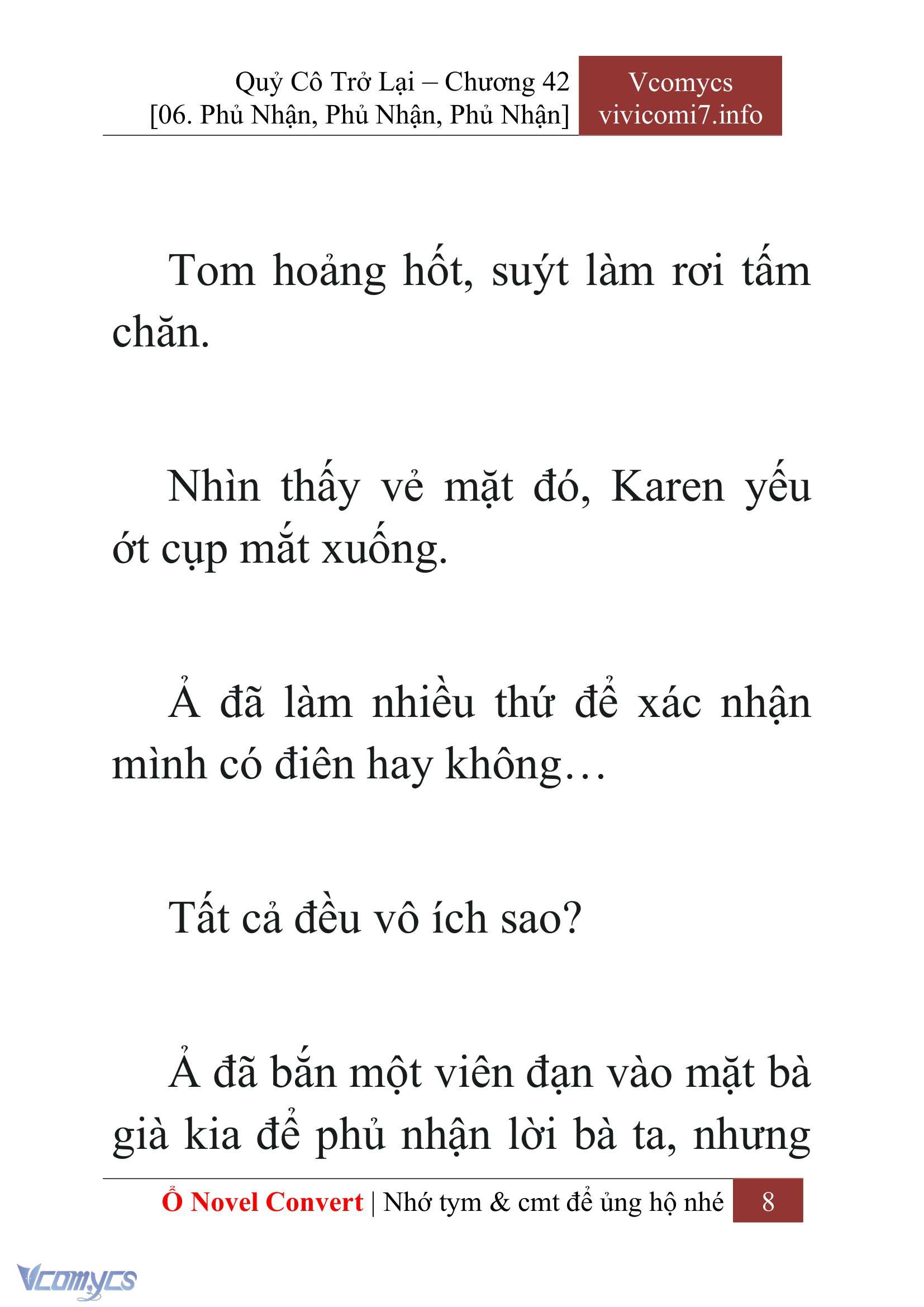 [Novel] Quý Cô Trở Lại Chap 42 - Trang 2