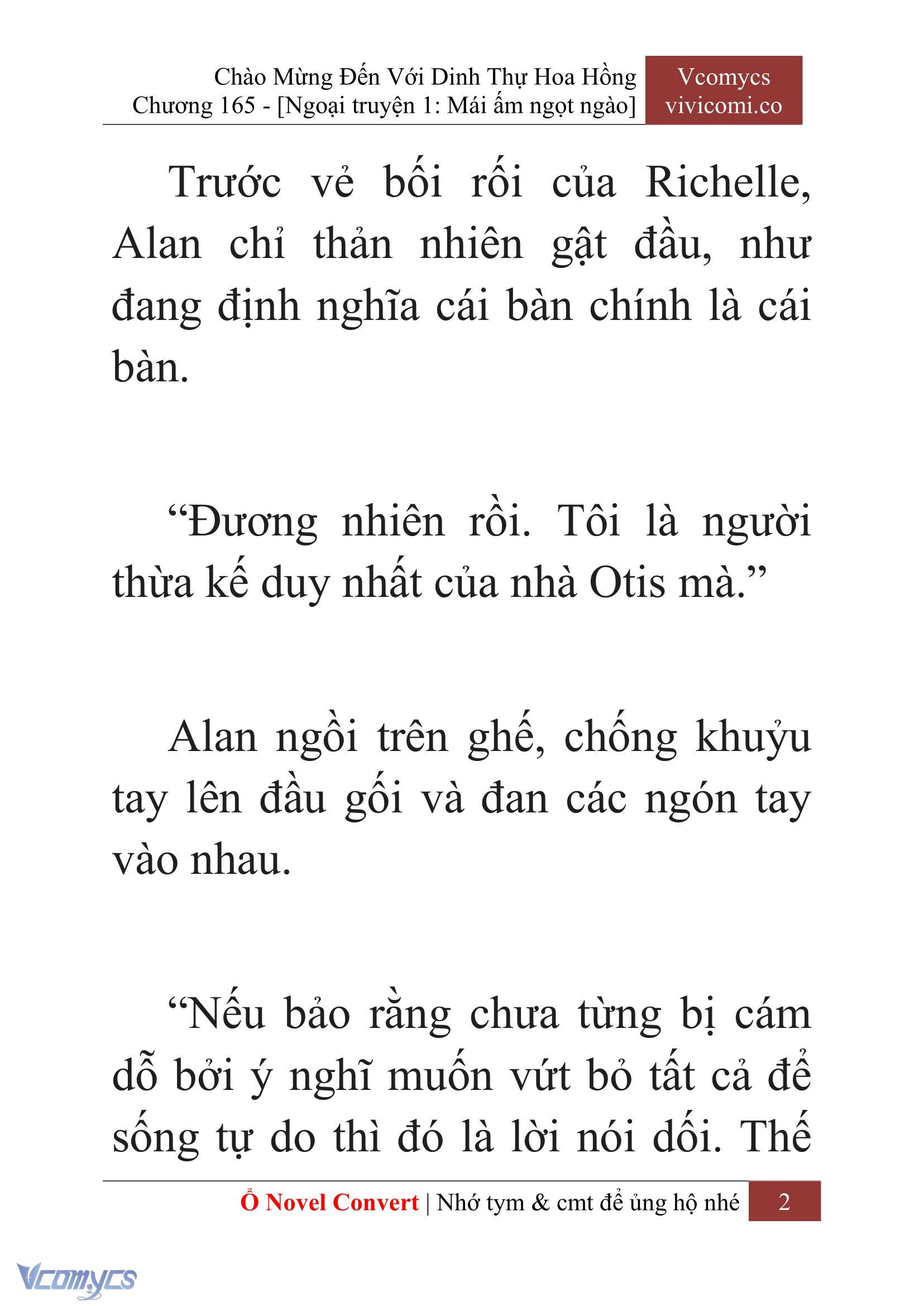 [Novel] Chào Mừng Đến Với Dinh Thự Hoa Hồng Chap 165 - Trang 2