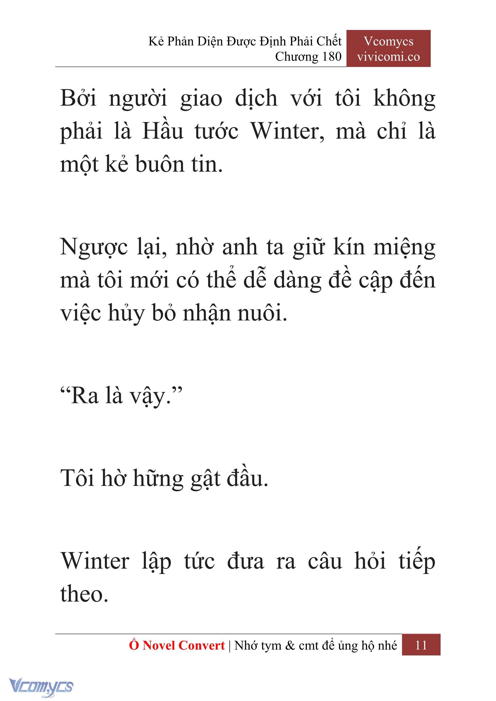 [Novel] Kẻ Phản Diện Được Định Phải Chết Chap 180 - Trang 2