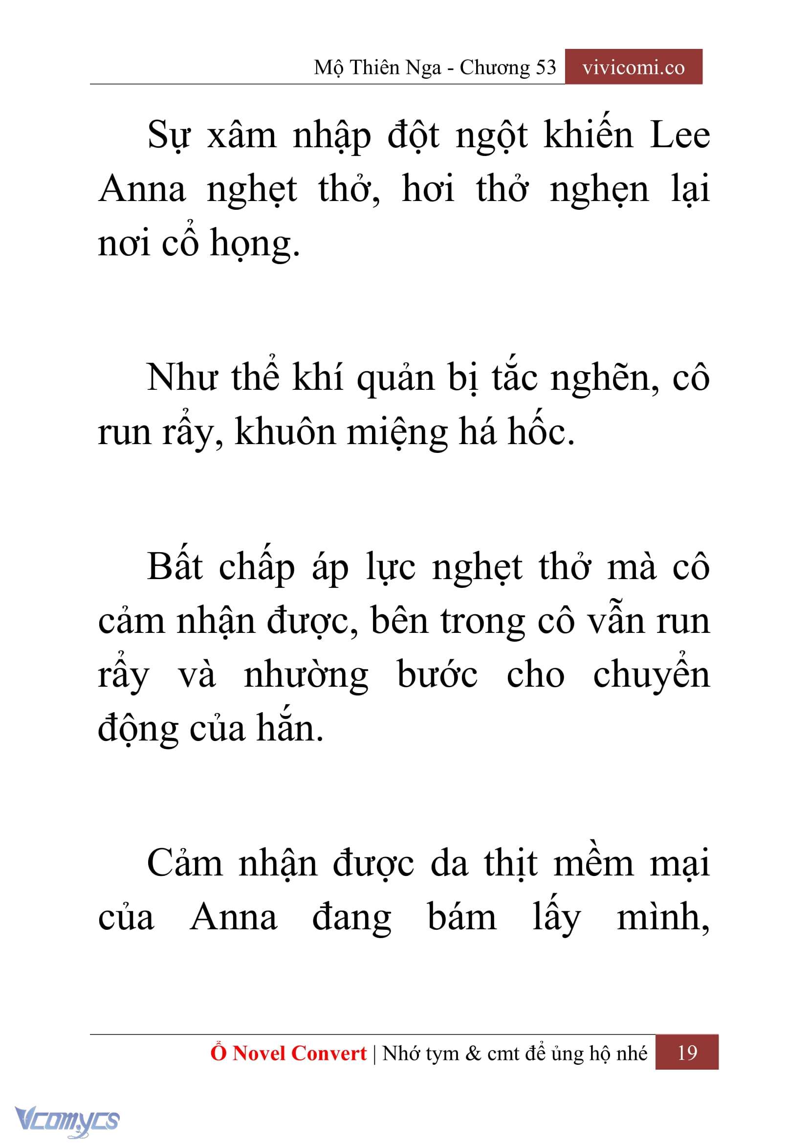 [Novel] Mộ Thiên Nga Chap 53 - Trang 2