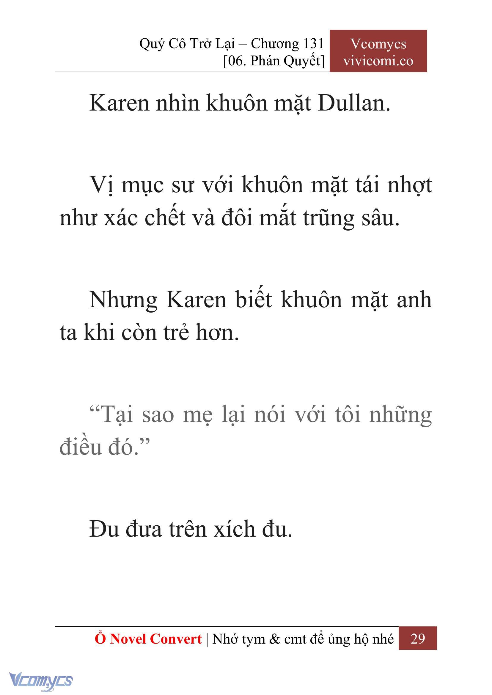 [Novel] Quý Cô Trở Lại Chap 131 - Next Chap 132