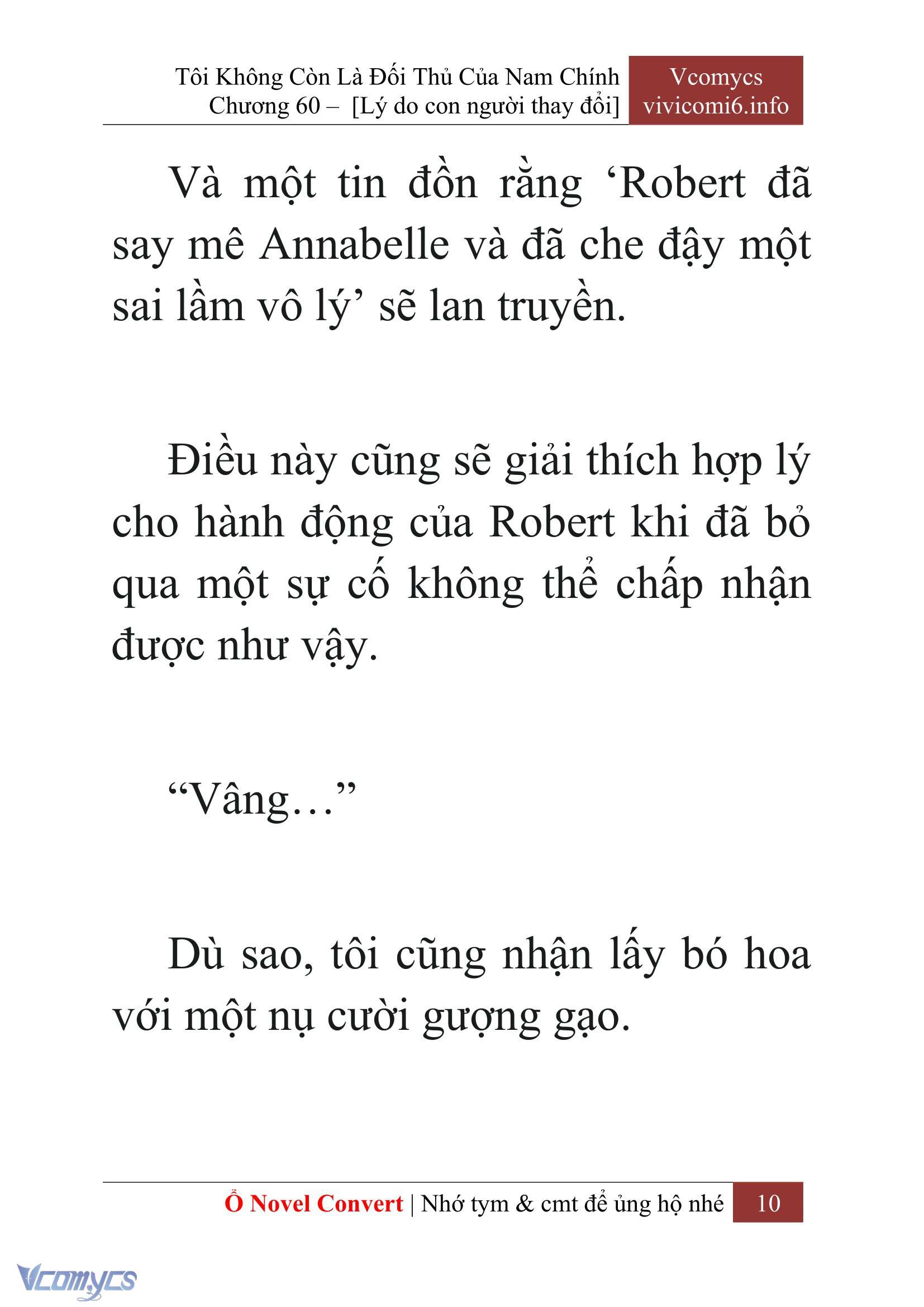 [Novel] Tôi Không Còn Là Đối Thủ Của Nam Chính Chap 60 - Trang 2