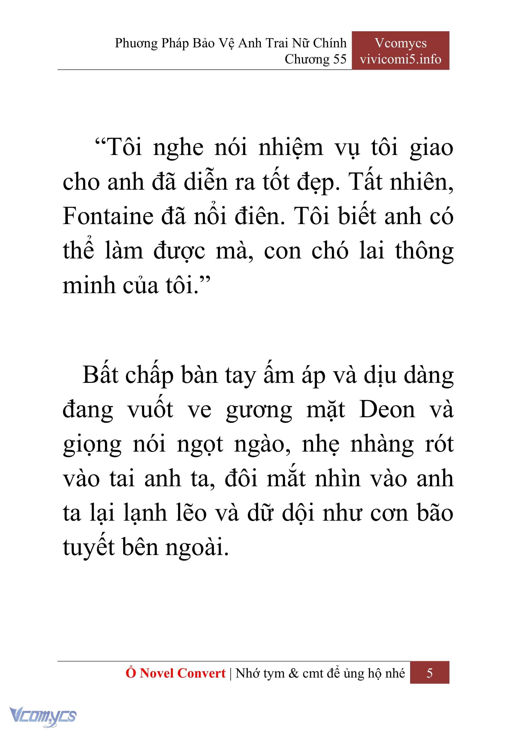 [Novel] Phương Pháp Bảo Vệ Anh Trai Nữ Chính Chap 55 - Trang 2