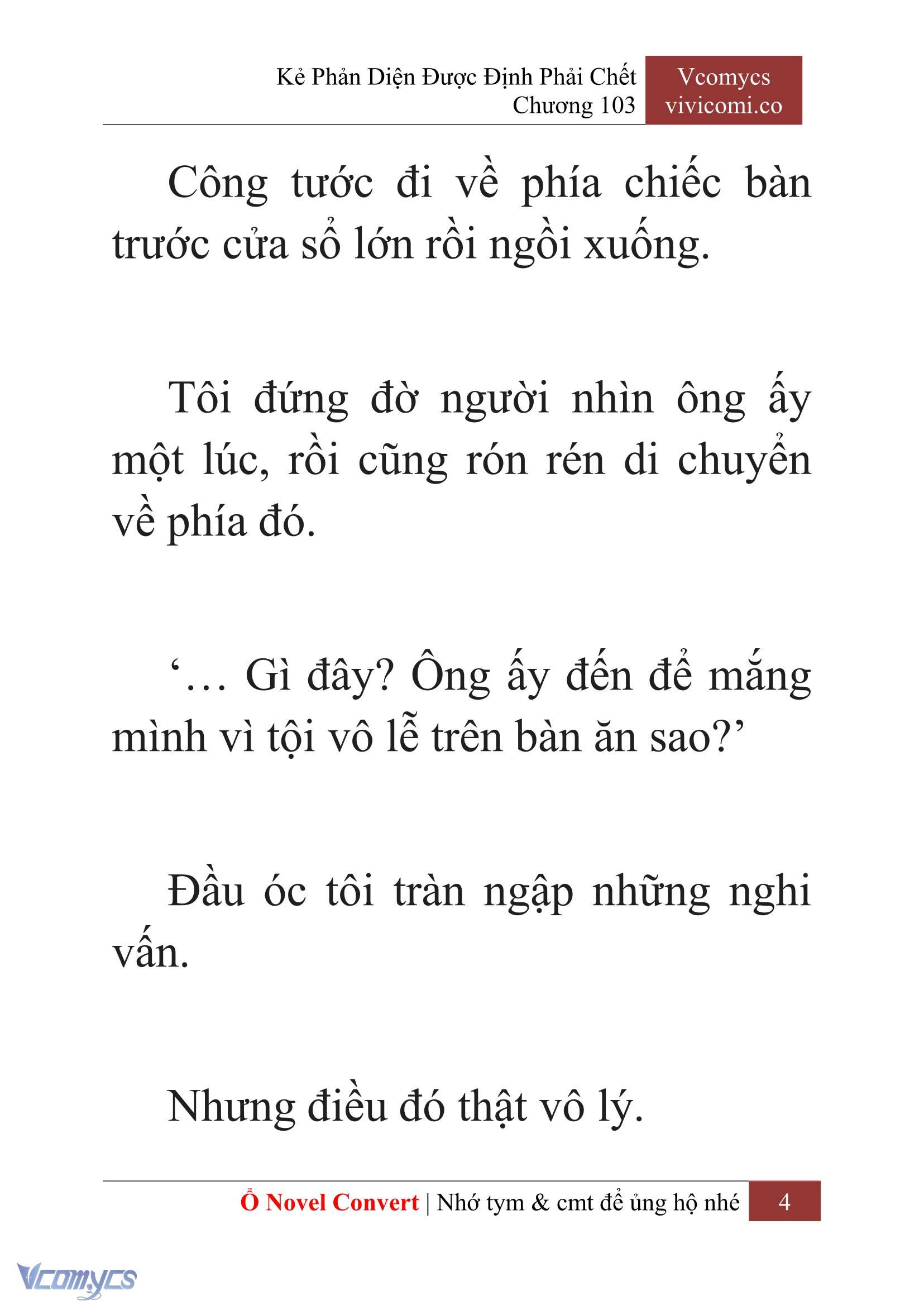 [Novel] Kẻ Phản Diện Được Định Phải Chết Chap 103 - Next Chap 104
