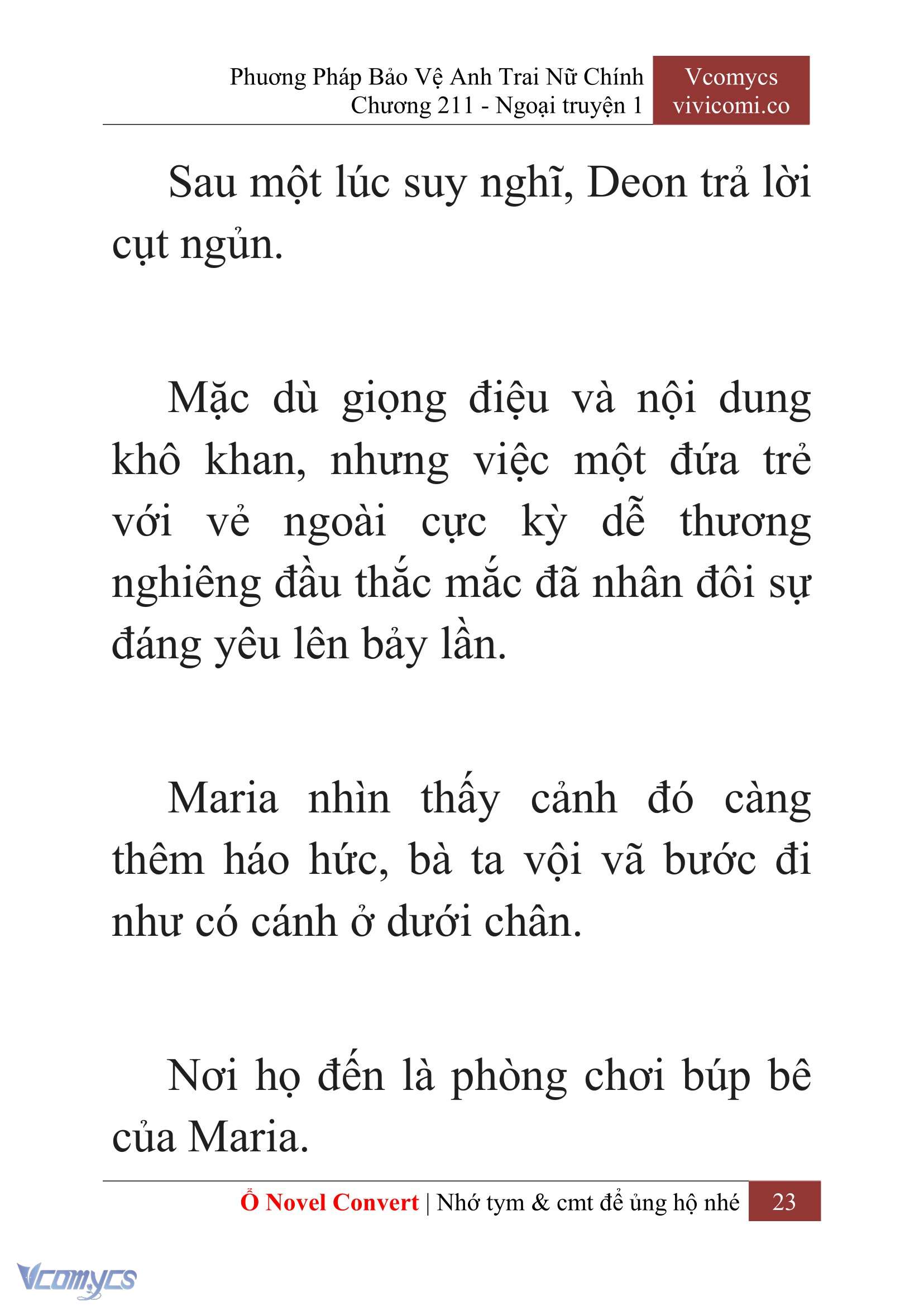 [Novel] Phương Pháp Bảo Vệ Anh Trai Nữ Chính Chap 211 - Trang 2