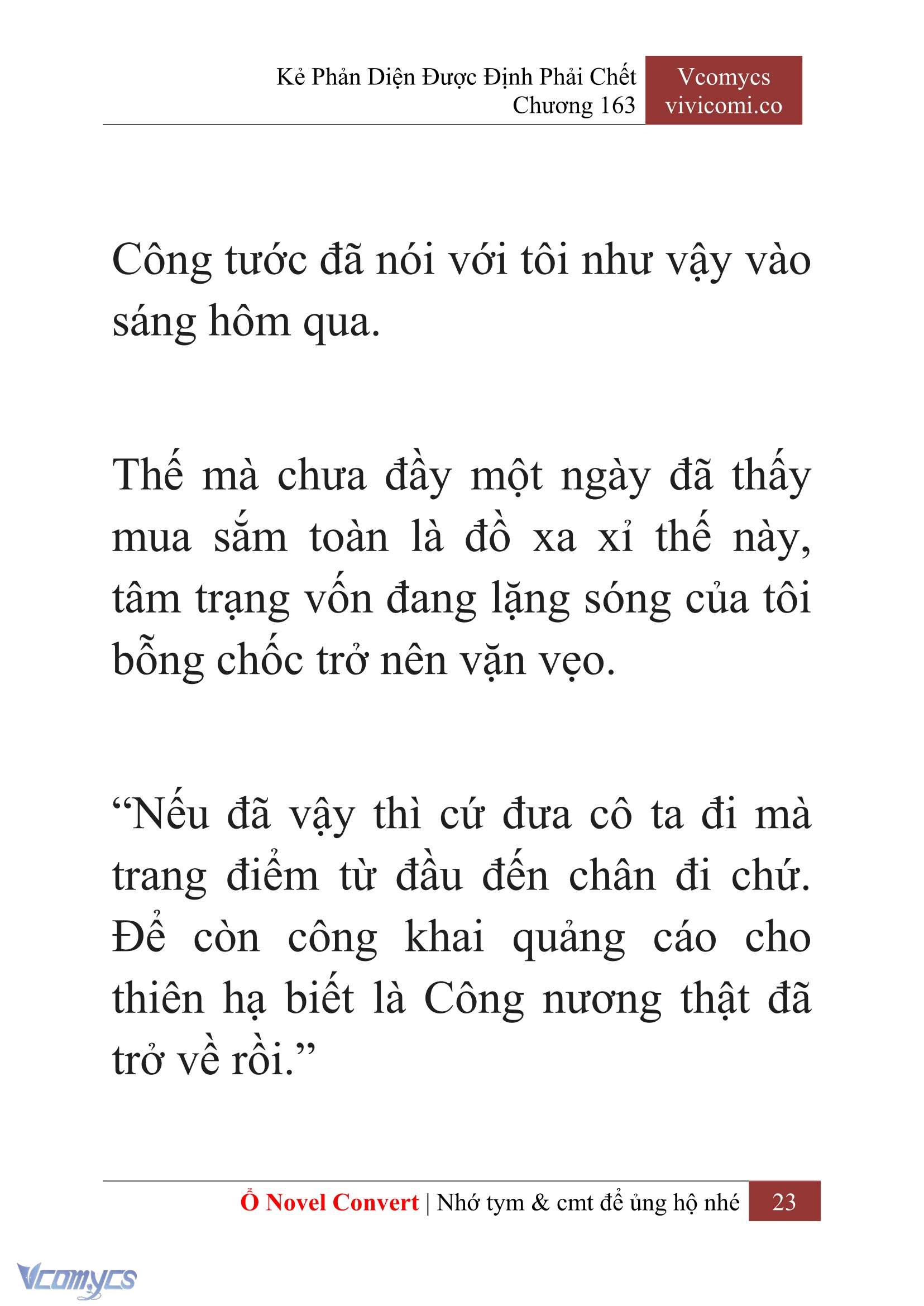 [Novel] Kẻ Phản Diện Được Định Phải Chết Chap 163 - Trang 2