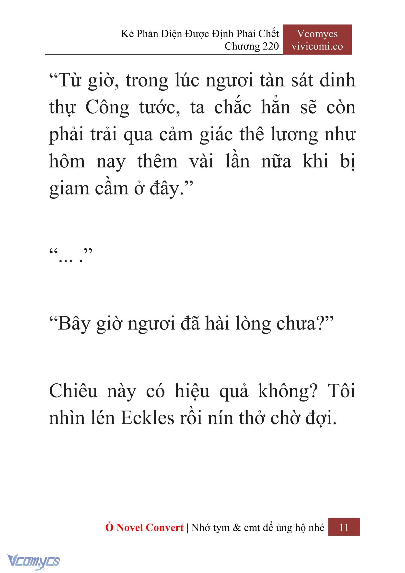 [Novel] Kẻ Phản Diện Được Định Phải Chết Chap 220 - Next Chap 221