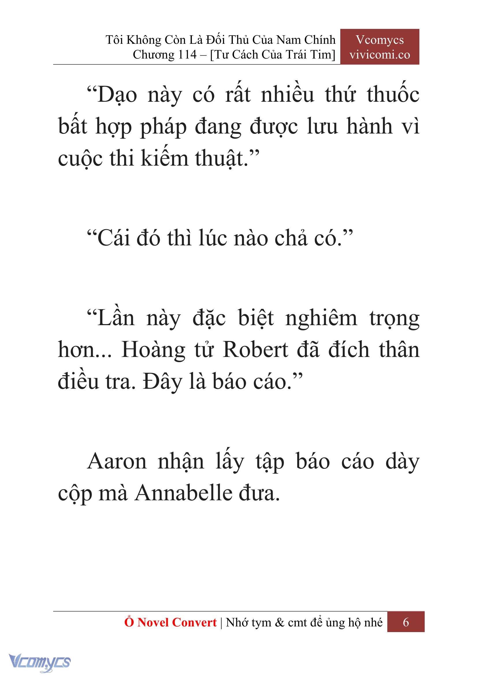 [Novel] Tôi Không Còn Là Đối Thủ Của Nam Chính Chap 114 - Trang 2