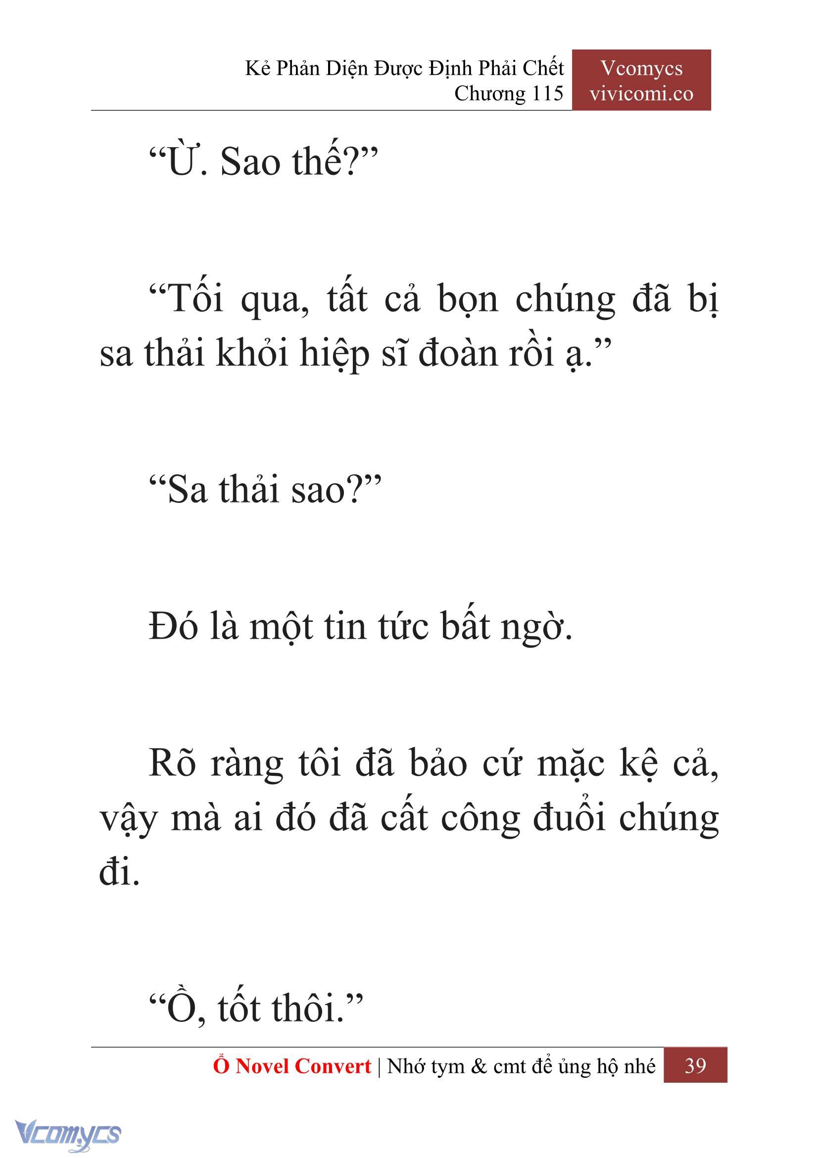 [Novel] Kẻ Phản Diện Được Định Phải Chết Chap 115 - Trang 2