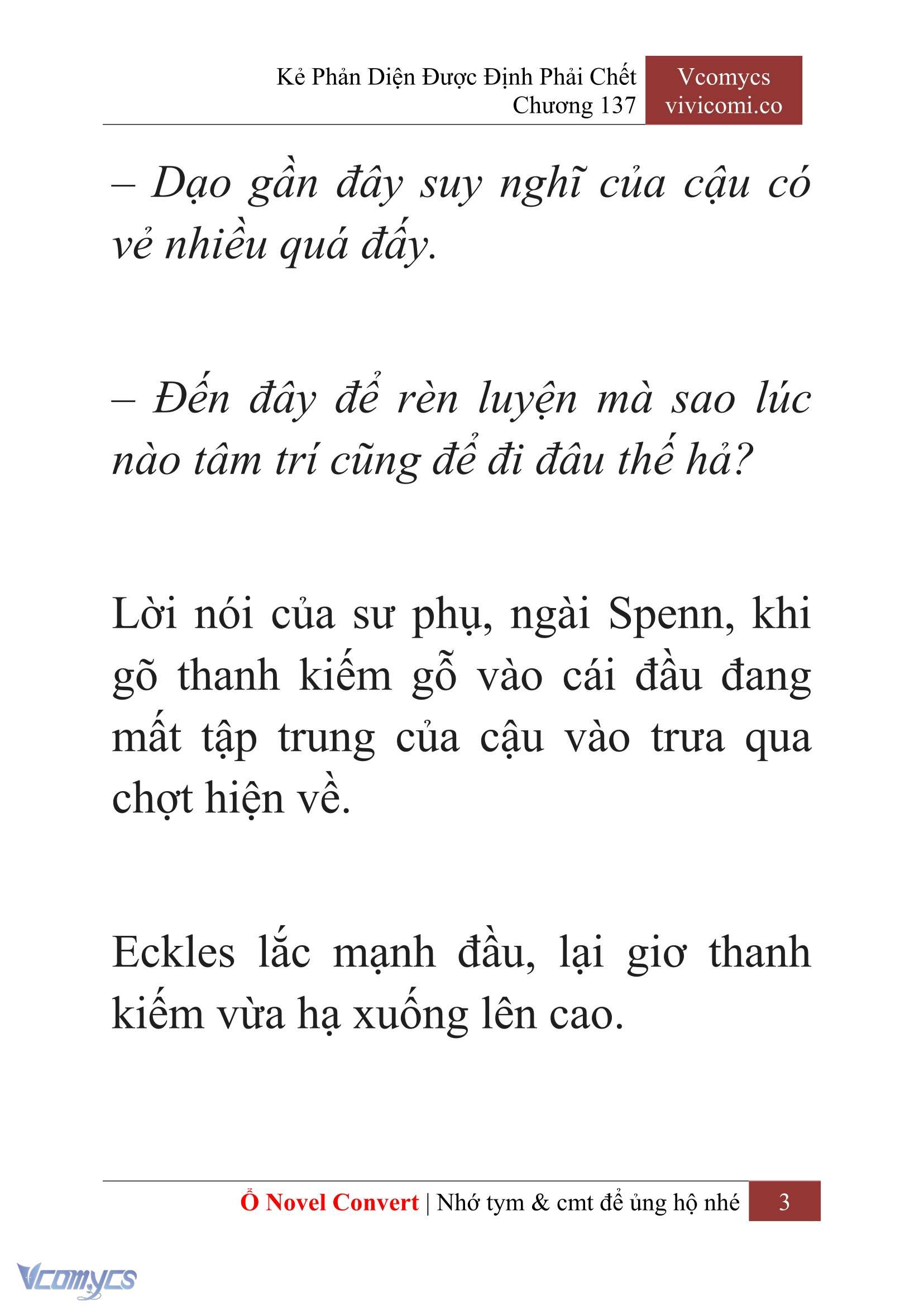 [Novel] Kẻ Phản Diện Được Định Phải Chết Chap 137 - Trang 2