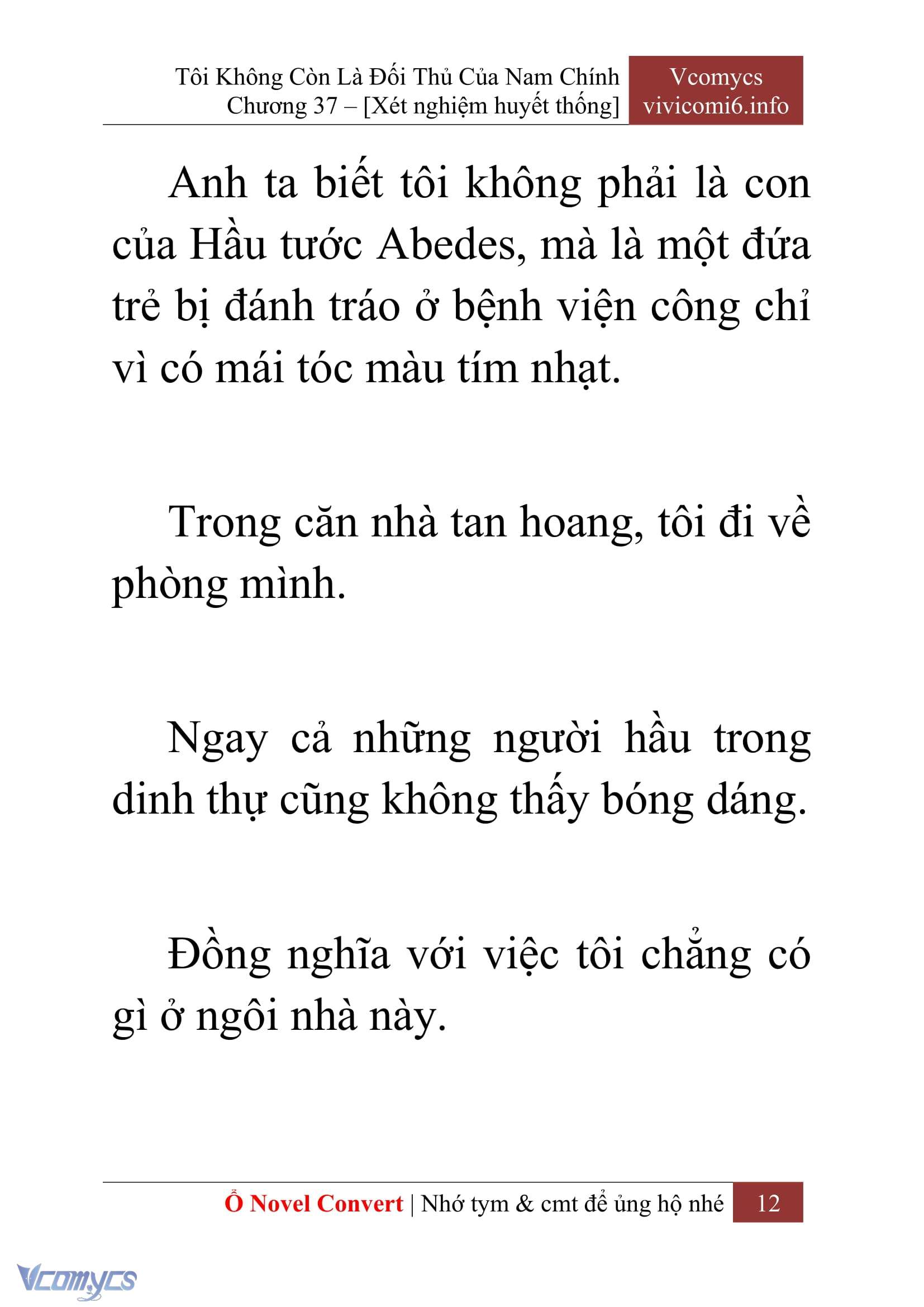 [Novel] Tôi Không Còn Là Đối Thủ Của Nam Chính Chap 37 - Trang 2