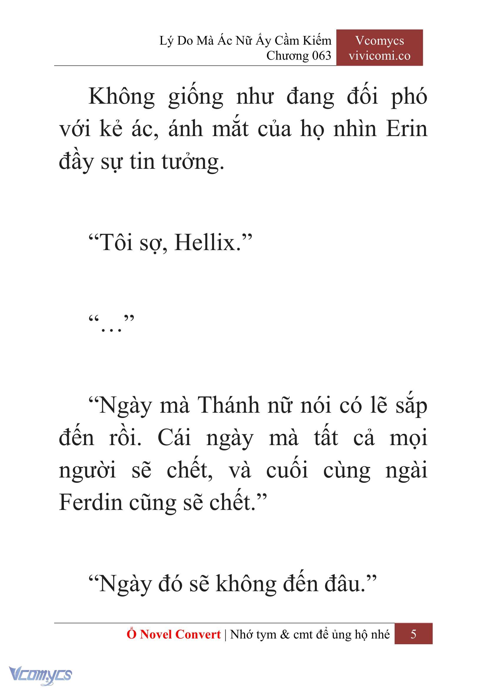 [Novel] Lý Do Mà Ác Nữ Ấy Cầm Kiếm Chap 63 - Next Chap 64