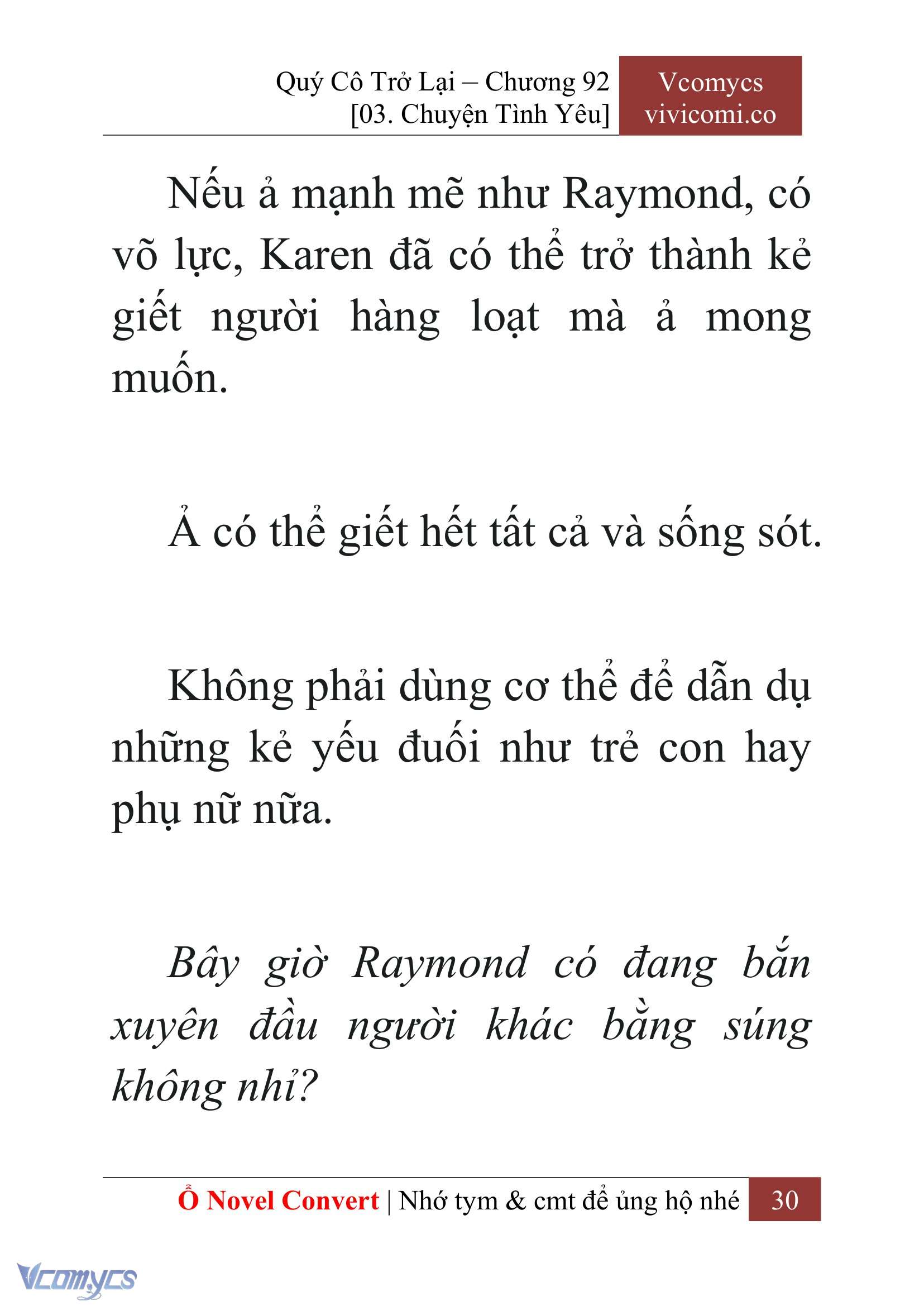 [Novel] Quý Cô Trở Lại Chap 92 - Trang 2