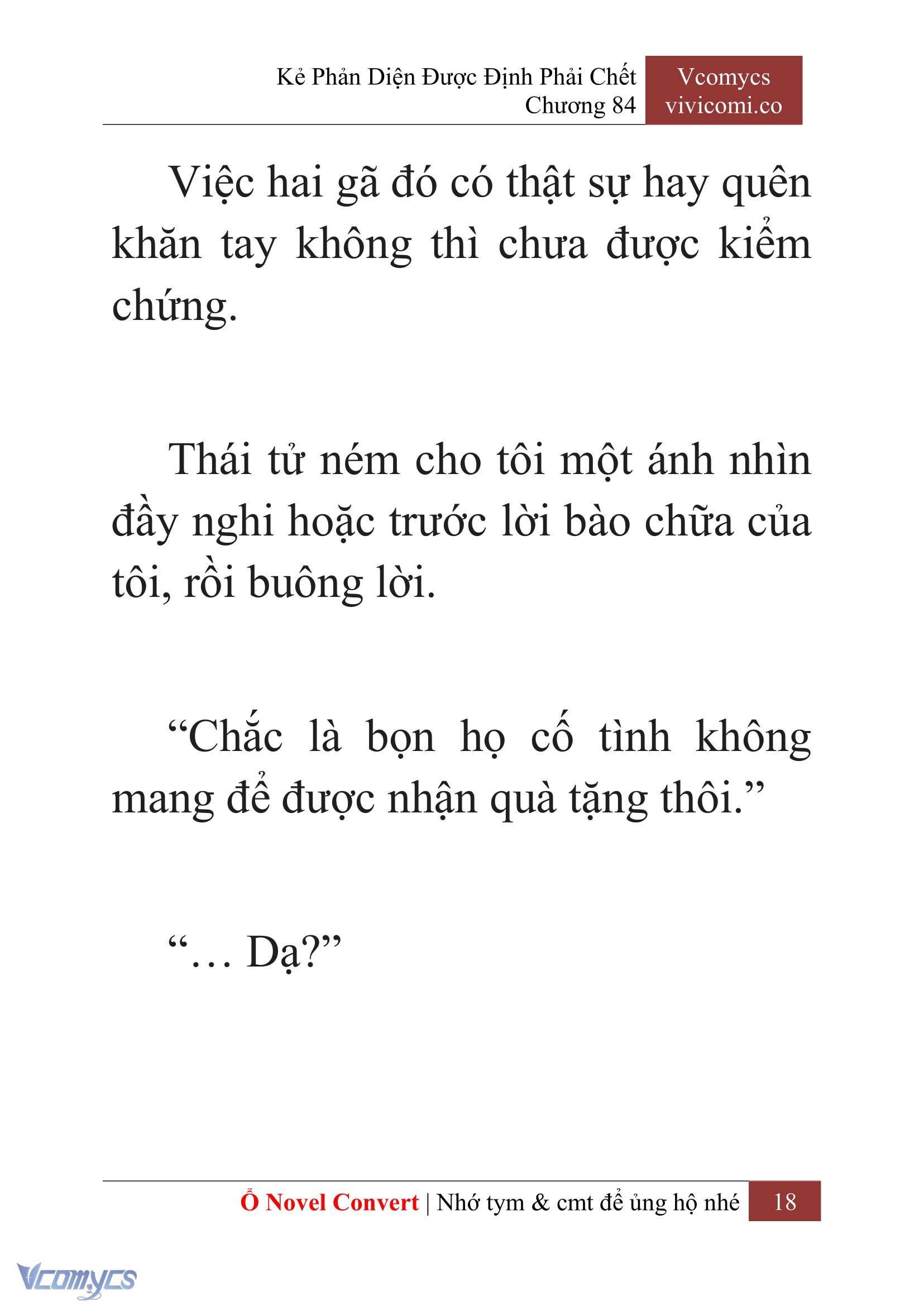 [Novel] Kẻ Phản Diện Được Định Phải Chết Chap 84 - Trang 2