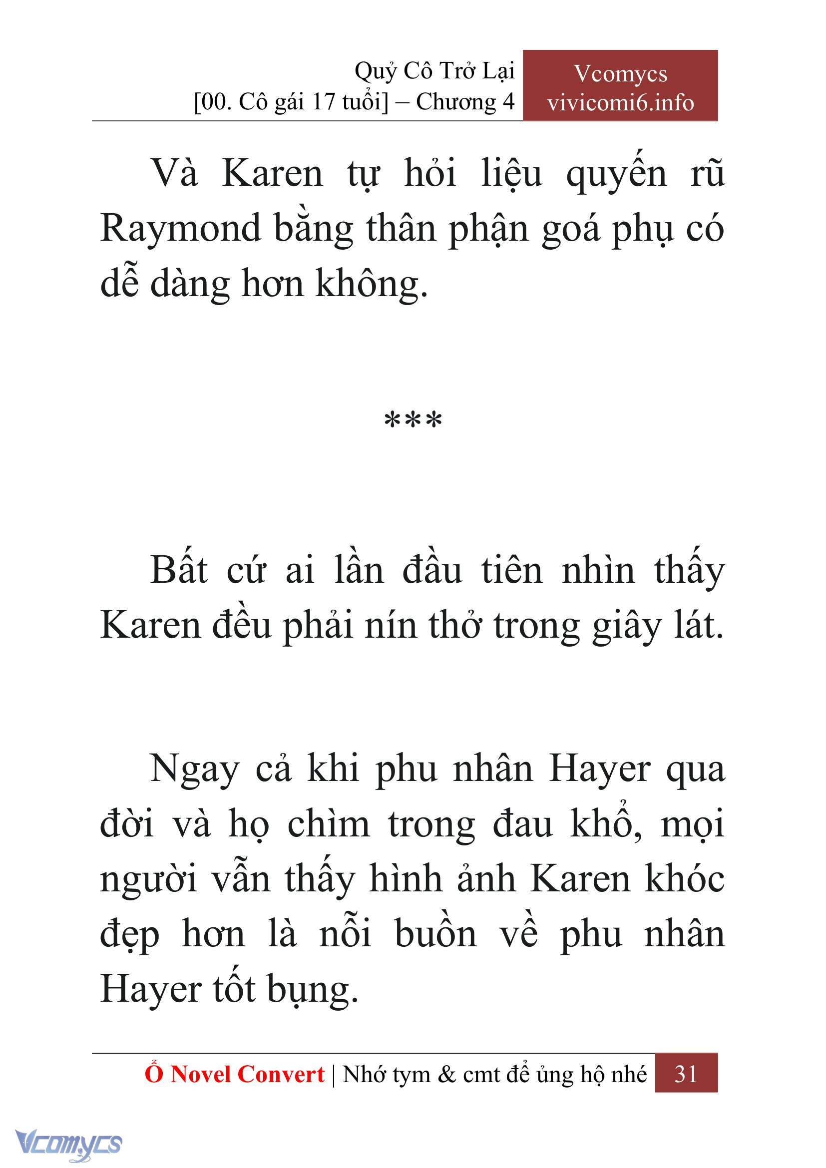 [Novel] Quý Cô Trở Lại Chap 4 - Trang 2