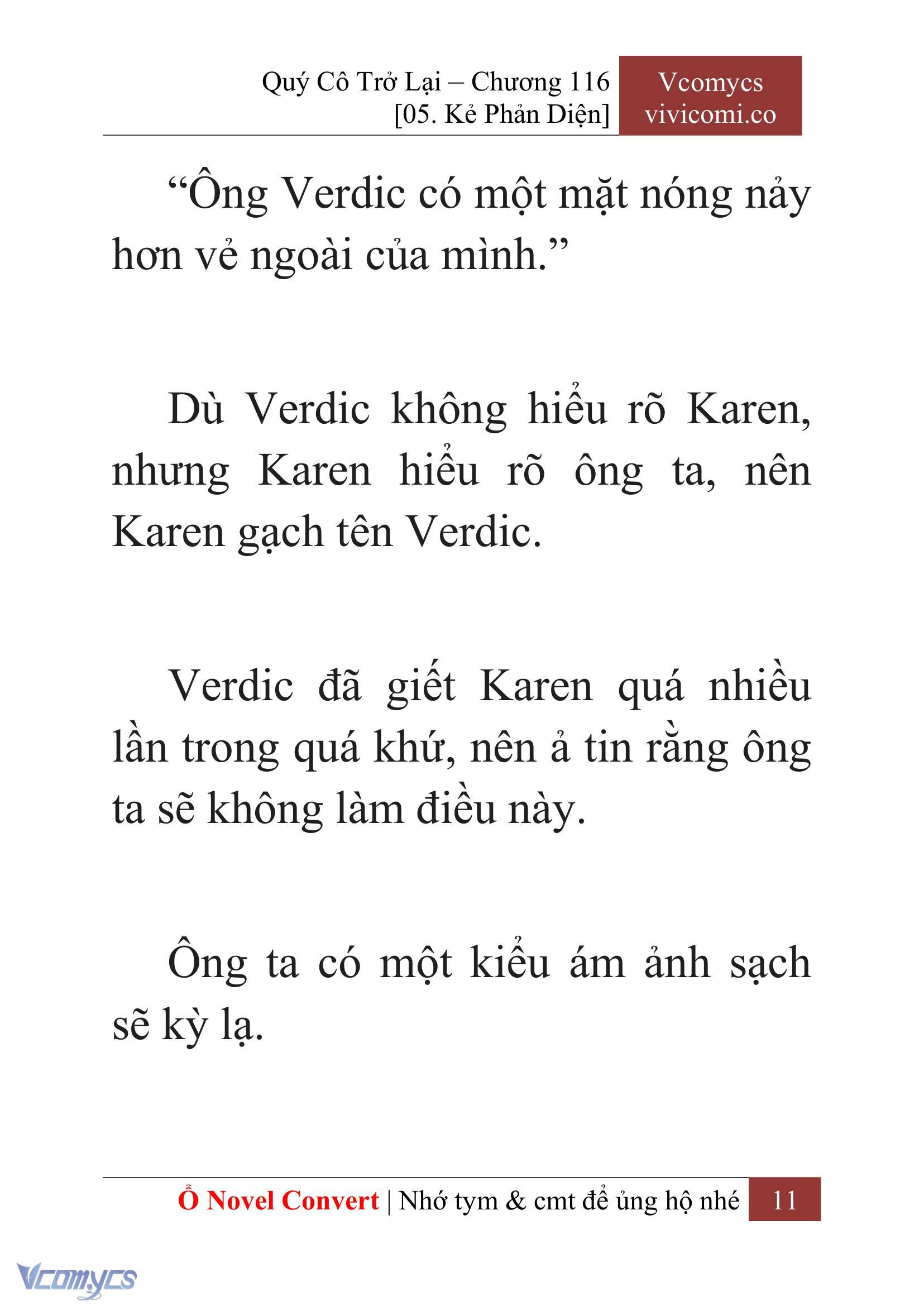 [Novel] Quý Cô Trở Lại Chap 116 - Trang 2