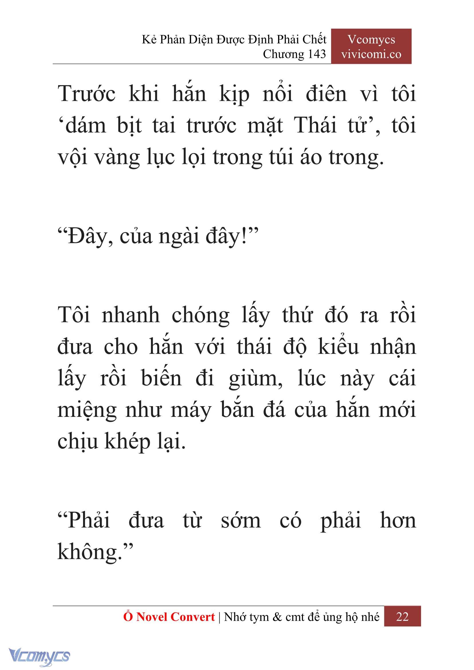 [Novel] Kẻ Phản Diện Được Định Phải Chết Chap 143 - Next Chap 144