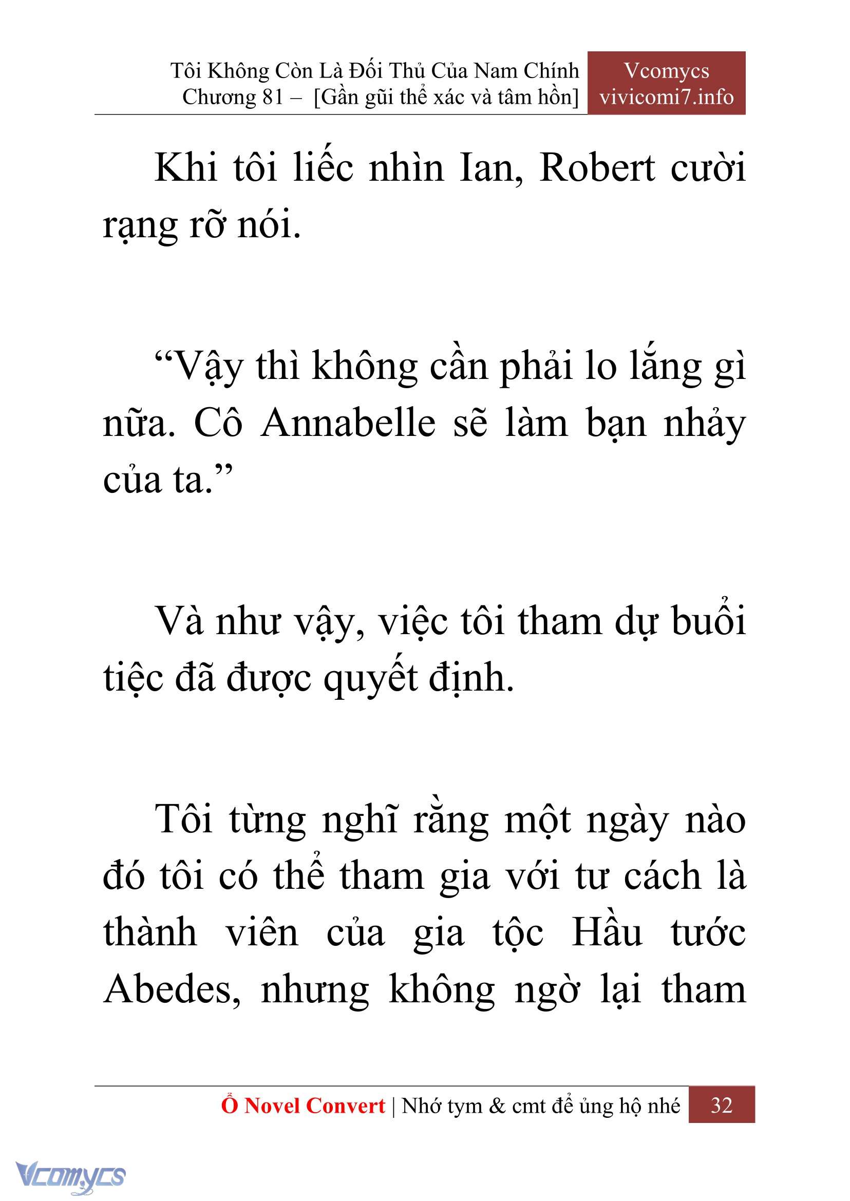 [Novel] Tôi Không Còn Là Đối Thủ Của Nam Chính Chap 81 - Trang 2