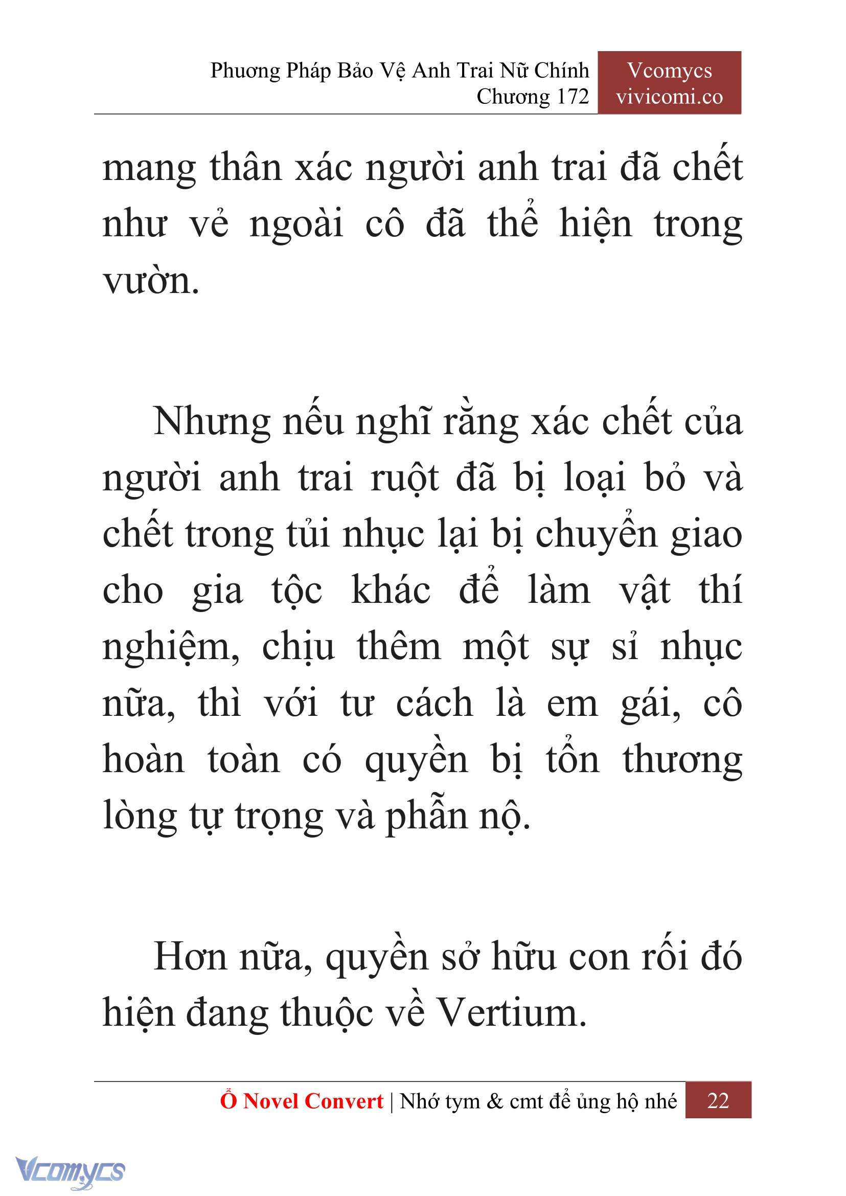 [Novel] Phương Pháp Bảo Vệ Anh Trai Nữ Chính Chap 172 - Trang 2