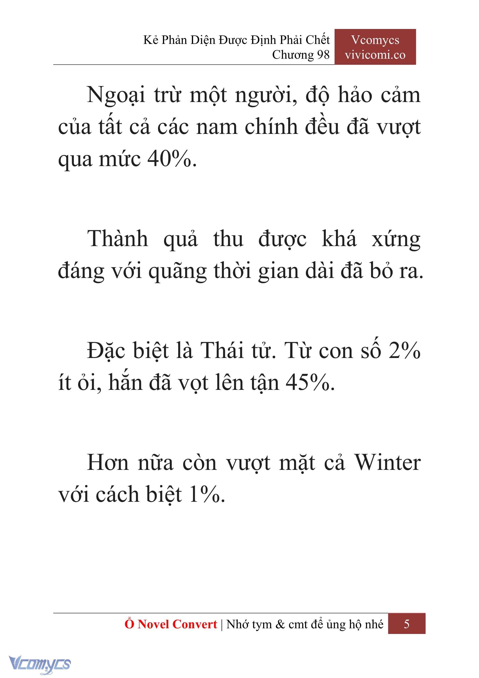 [Novel] Kẻ Phản Diện Được Định Phải Chết Chap 98 - Next Chap 99