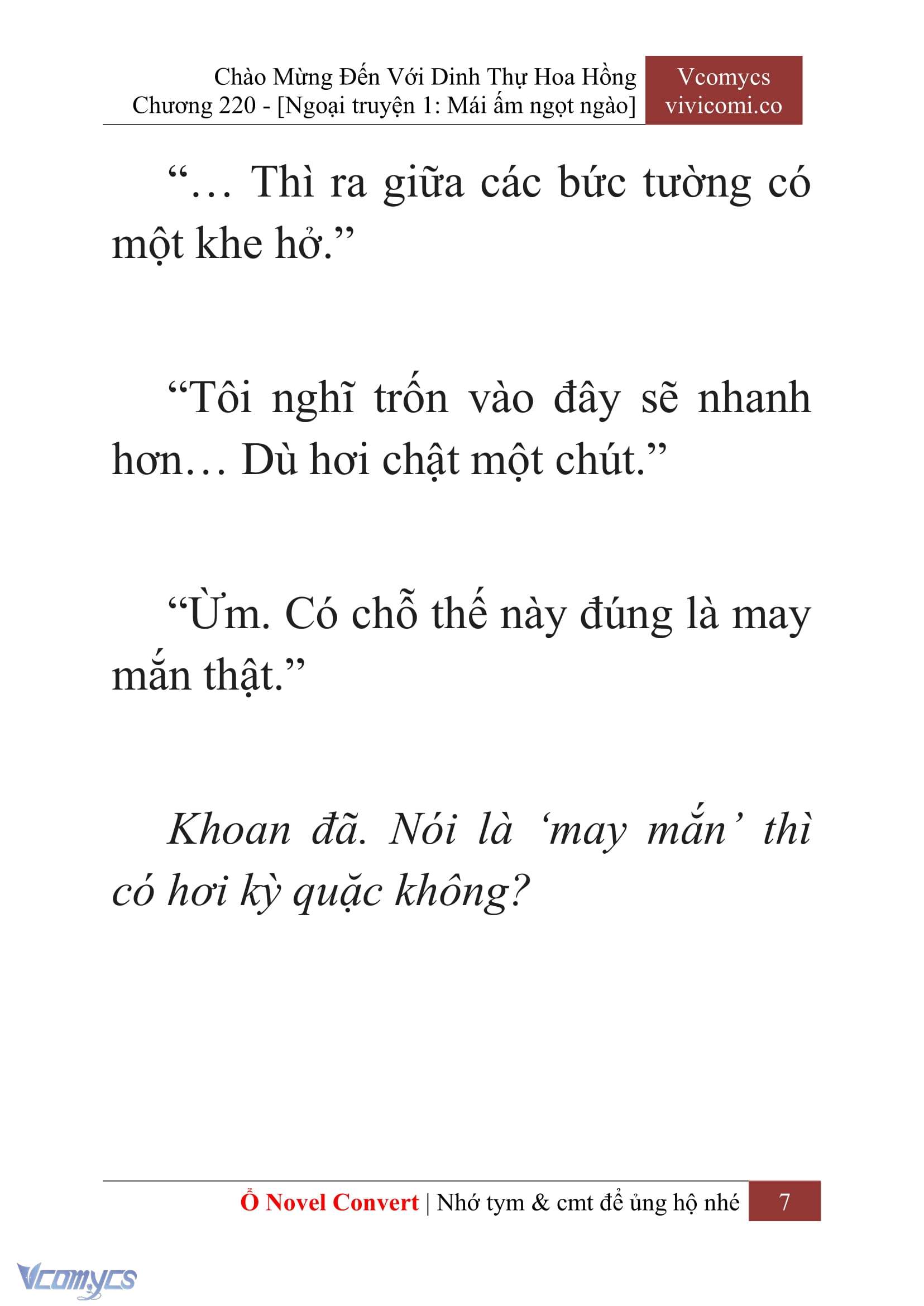 [Novel] Chào Mừng Đến Với Dinh Thự Hoa Hồng Chap 220 - Trang 2