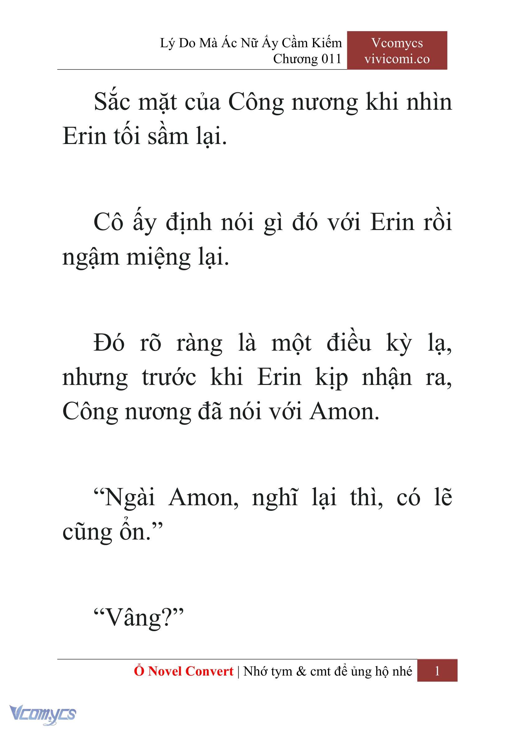 [Novel] Lý Do Mà Ác Nữ Ấy Cầm Kiếm Chap 11 - Next Chap 12
