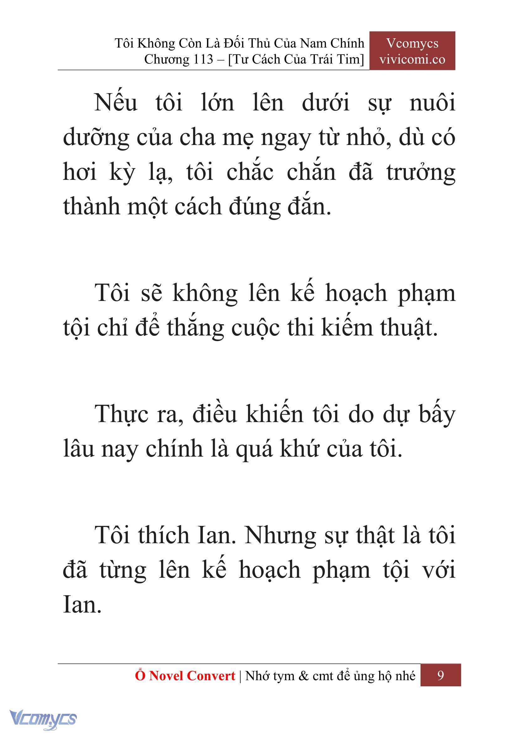 [Novel] Tôi Không Còn Là Đối Thủ Của Nam Chính Chap 113 - Trang 2