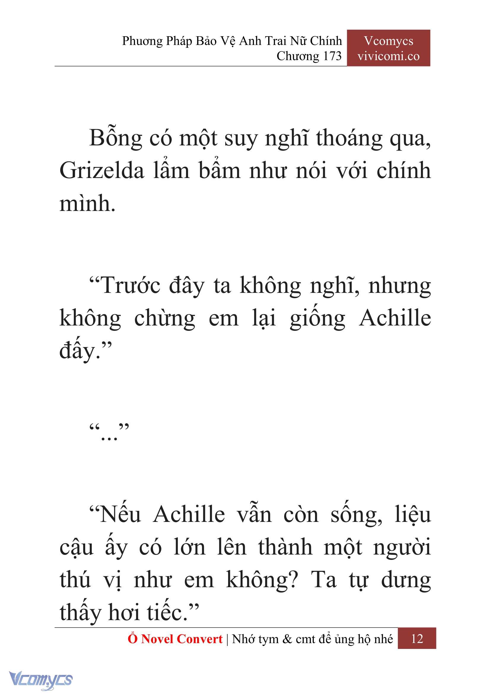 [Novel] Phương Pháp Bảo Vệ Anh Trai Nữ Chính Chap 173 - Trang 2