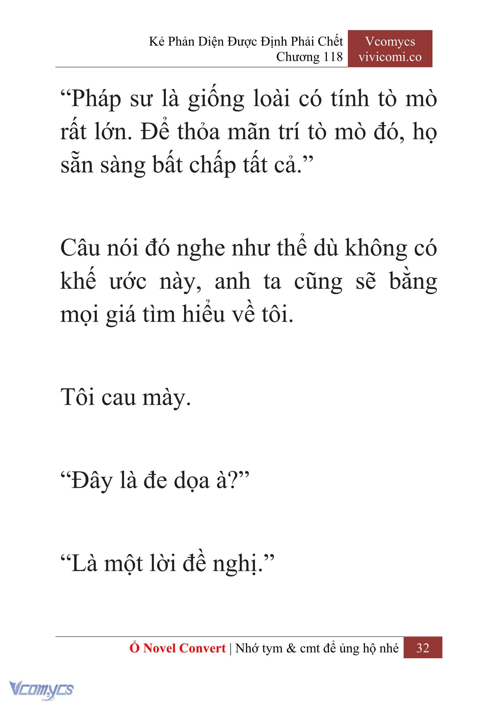 [Novel] Kẻ Phản Diện Được Định Phải Chết Chap 118 - Trang 2