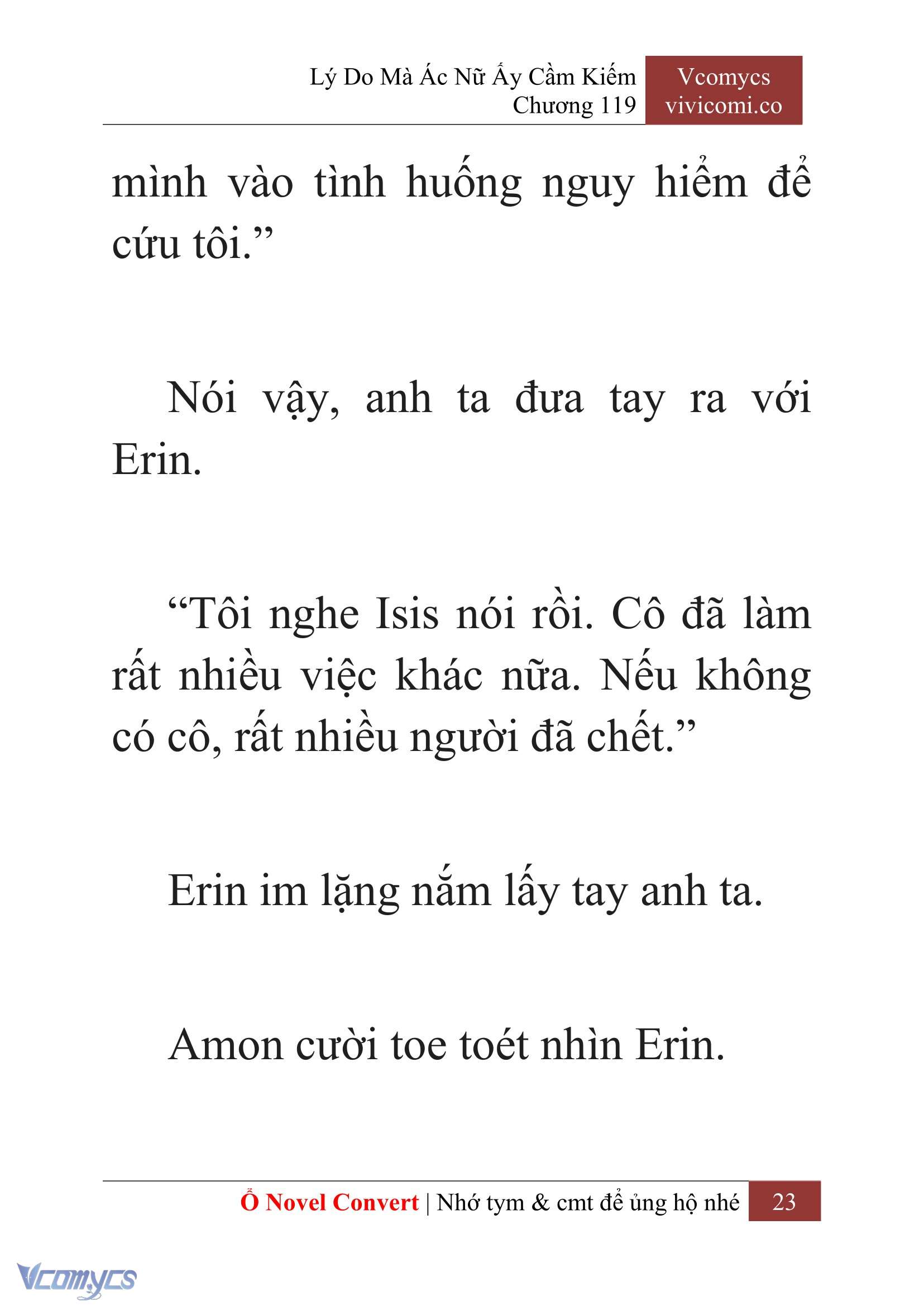 [Novel] Lý Do Mà Ác Nữ Ấy Cầm Kiếm Chap 119 - Trang 2