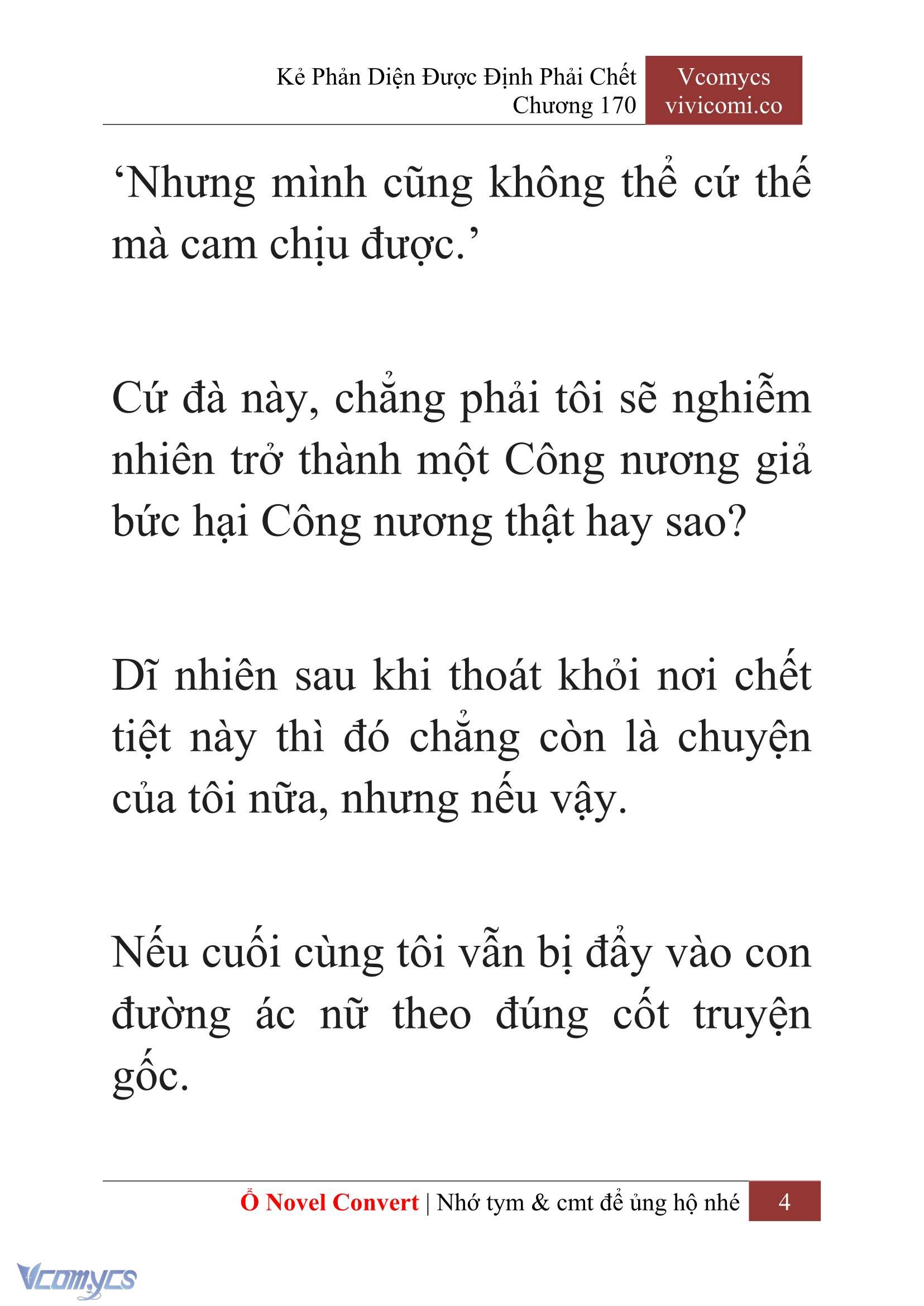 [Novel] Kẻ Phản Diện Được Định Phải Chết Chap 170 - Trang 2