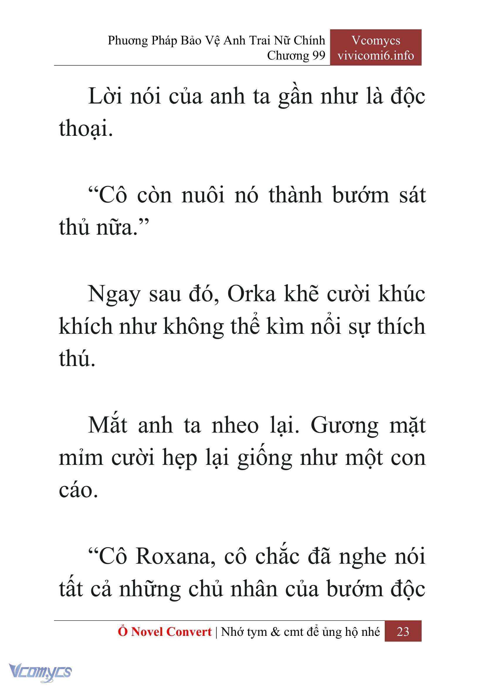 [Novel] Phương Pháp Bảo Vệ Anh Trai Nữ Chính Chap 99 - Trang 2