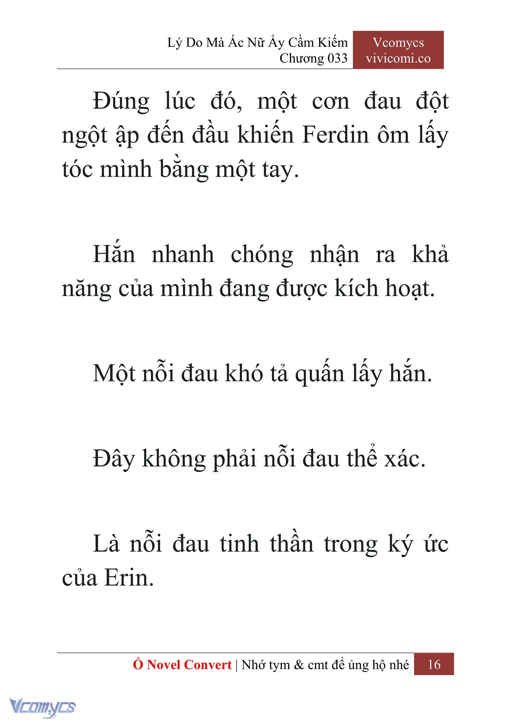 [Novel] Lý Do Mà Ác Nữ Ấy Cầm Kiếm Chap 33 - Next Chap 34