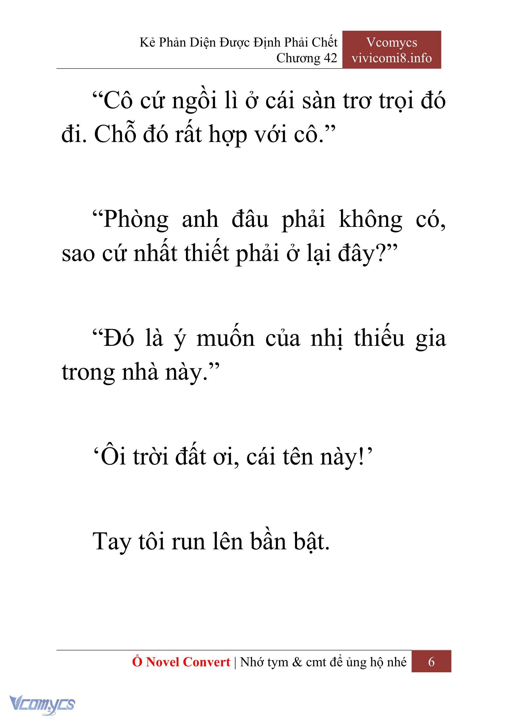 [Novel] Kẻ Phản Diện Được Định Phải Chết Chap 42 - Next Chap 43