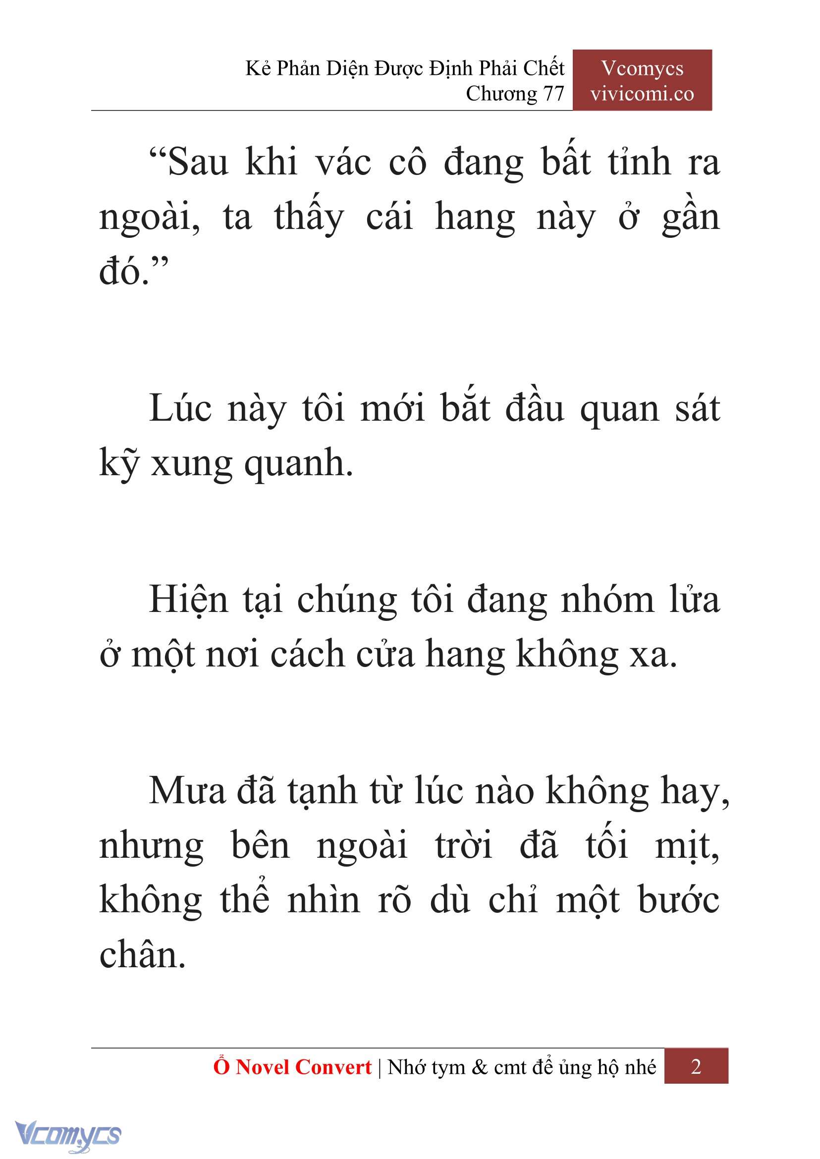 [Novel] Kẻ Phản Diện Được Định Phải Chết Chap 77 - Trang 2