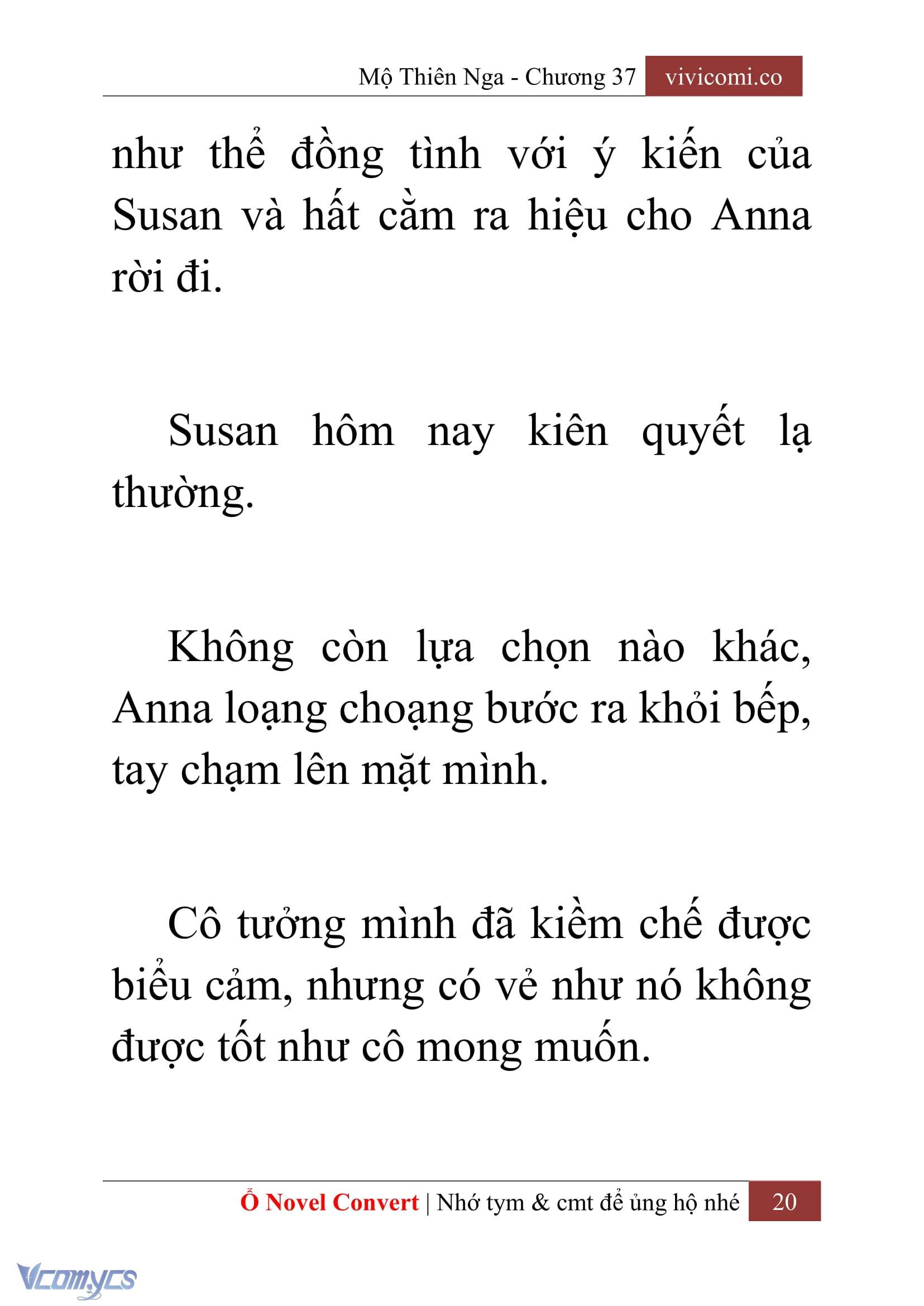 [Novel] Mộ Thiên Nga Chap 37 - Next Chap 38
